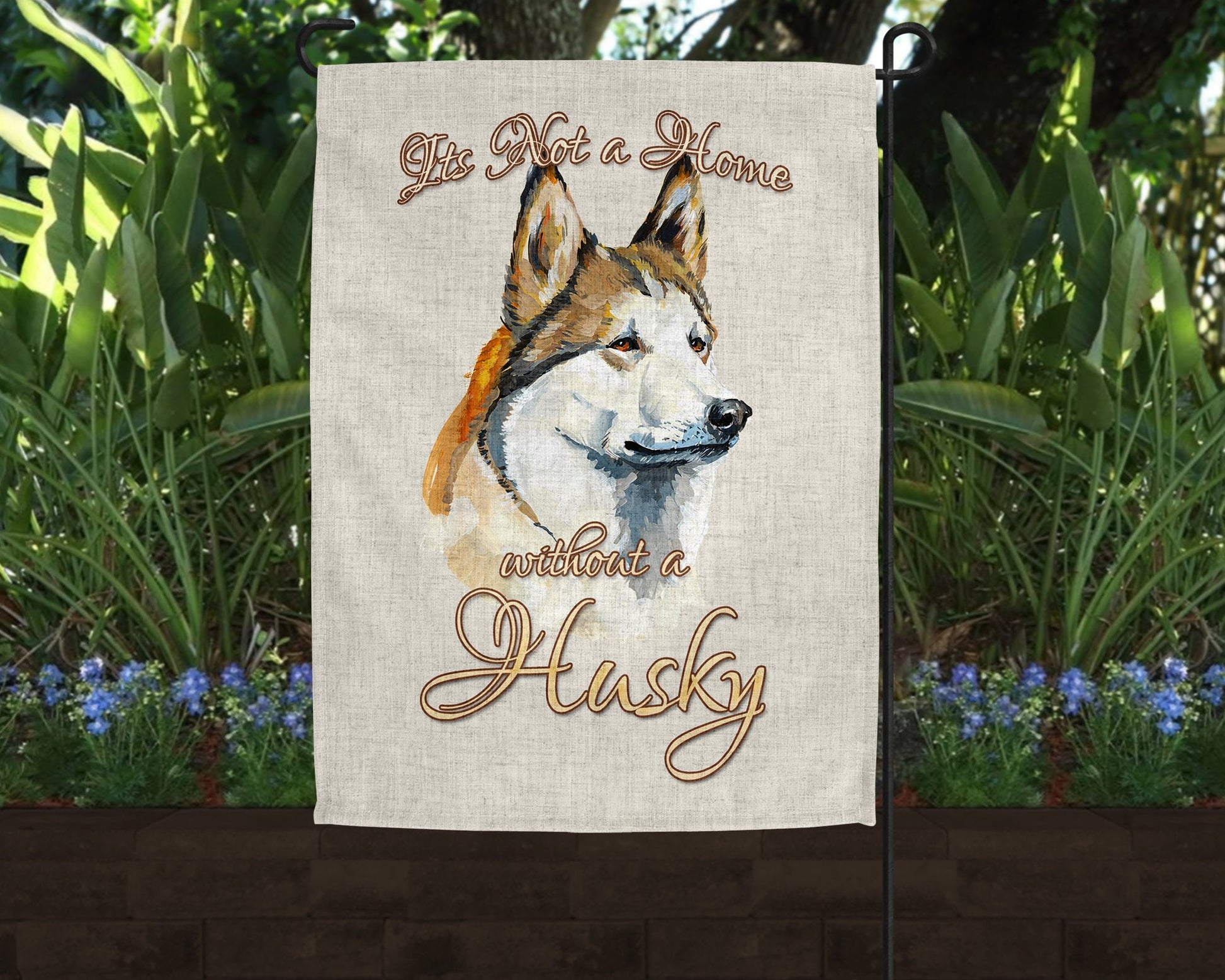 Siberian Husky Home Linen Garden Flag|Outdoor Decor|Garden Decor|Home Decor - Schoppix Gifts