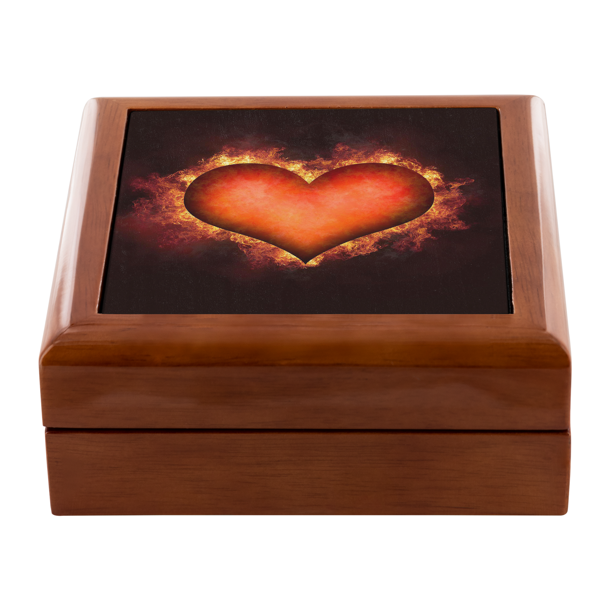 Flaming Heart Jewelry Box - Schoppix Gifts