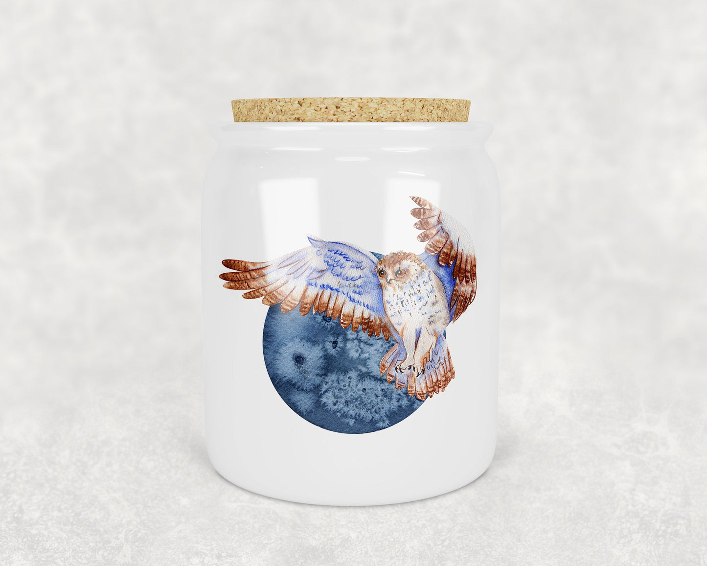 Pair of Boho Owl by Moon Art Porcelain Treat Jars - Schoppix Gifts