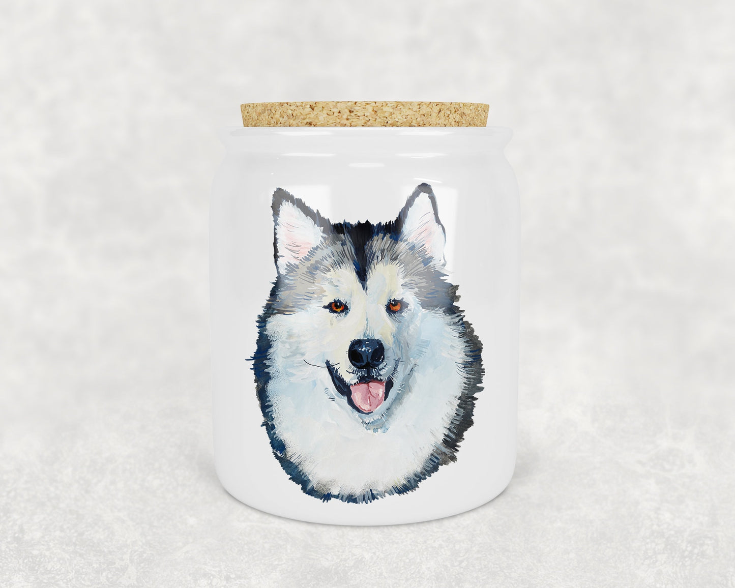Alaskan Malamute Porcelain Treat Jar - Schoppix Gifts