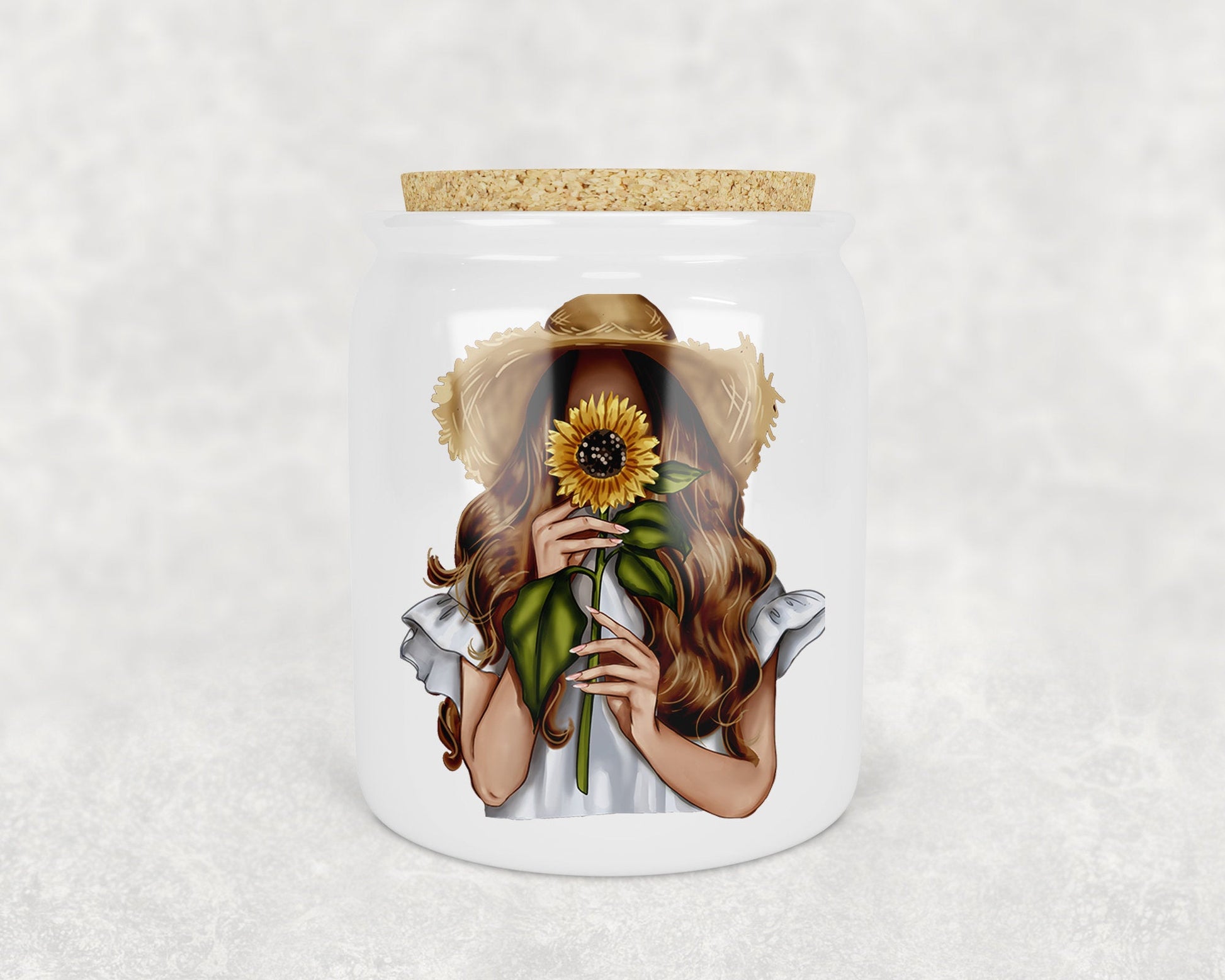 Sunflower Girl Treat Jar - Schoppix Gifts