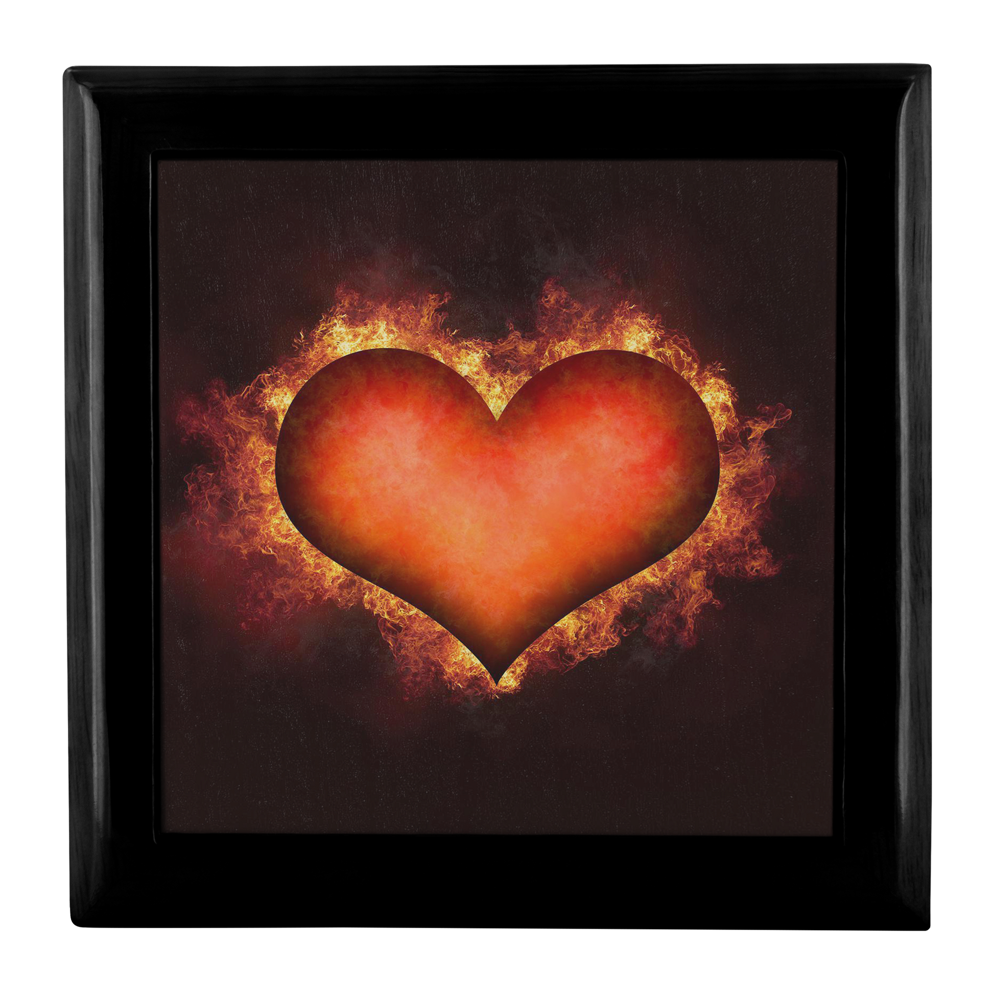 Flaming Heart Jewelry Box - Schoppix Gifts