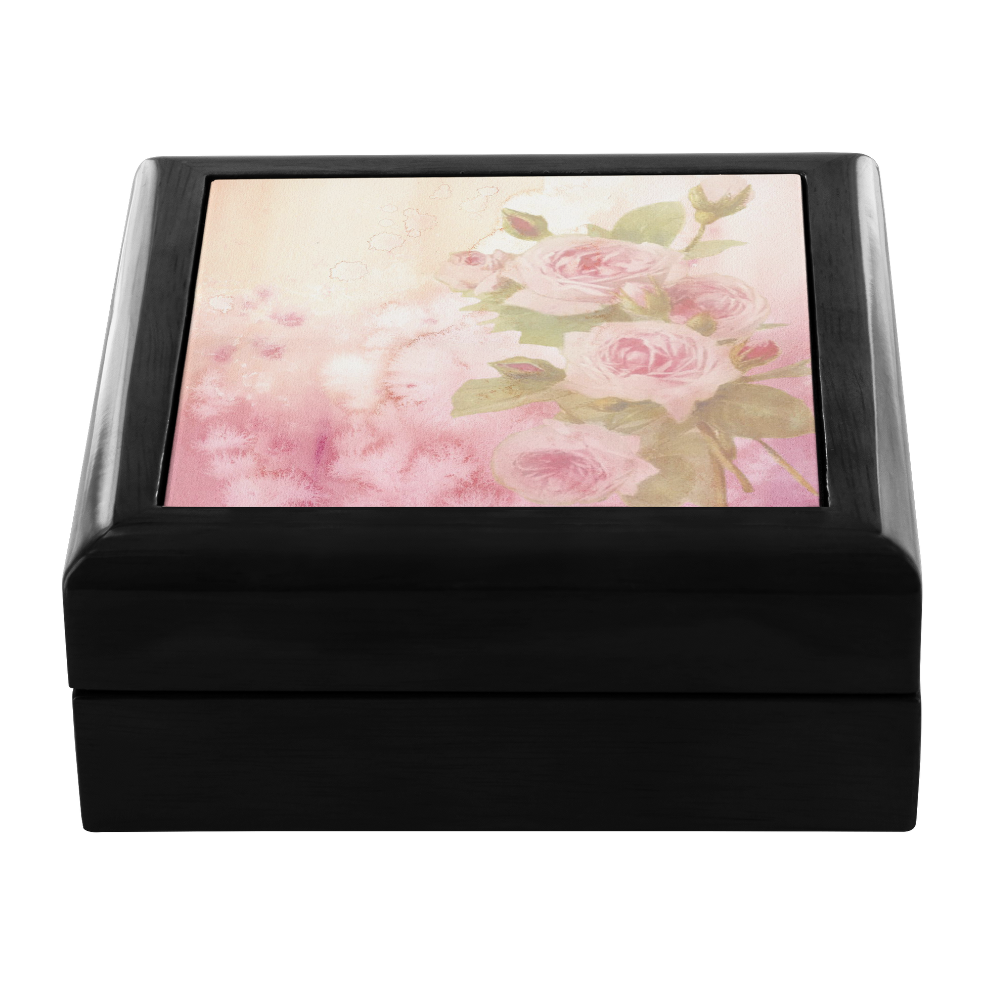 Vintage Look Pink Roses Jewelry Box - Schoppix Gifts