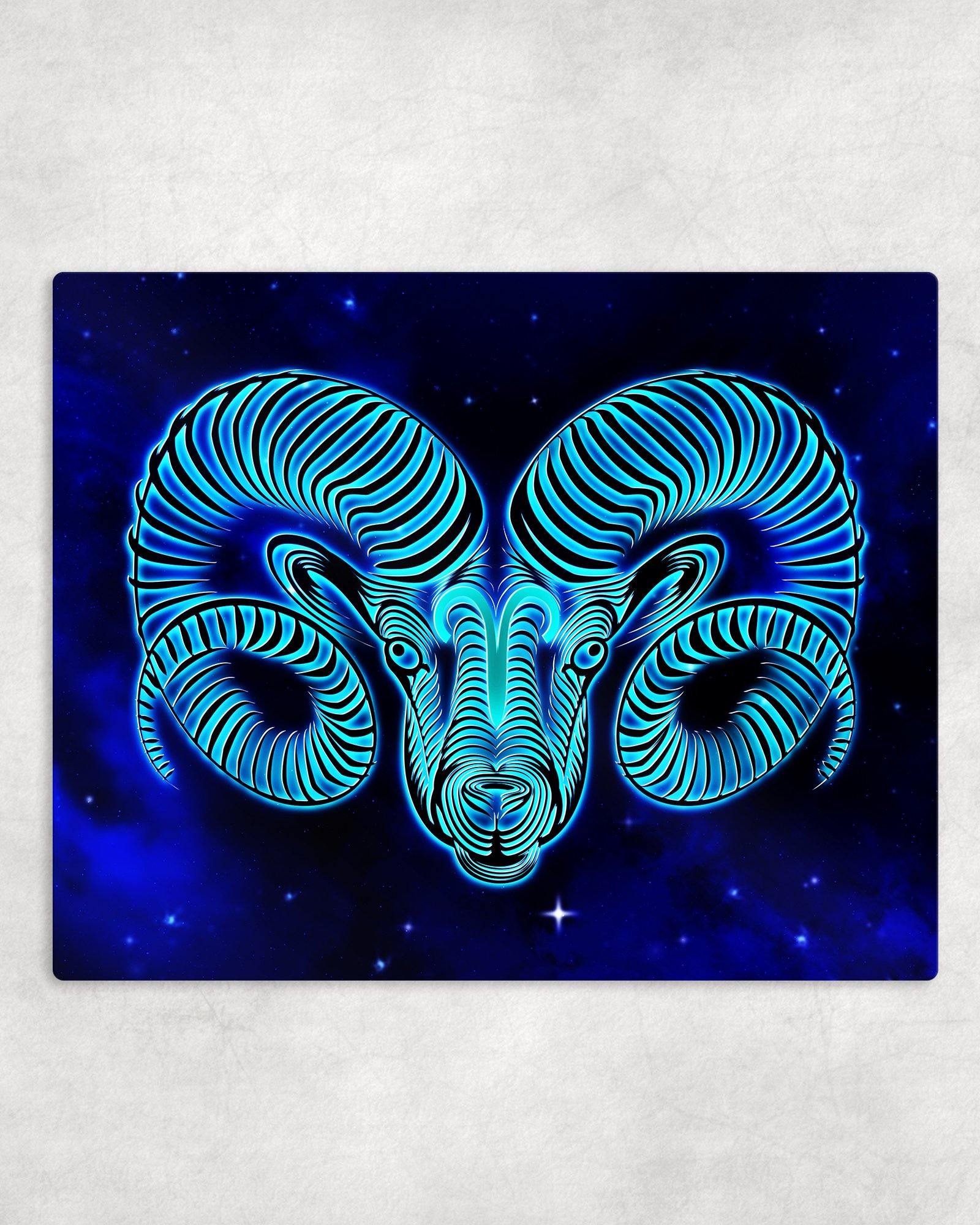 Zodiac Aries Metal Photo Panel - 8x10 - Schoppix Gifts