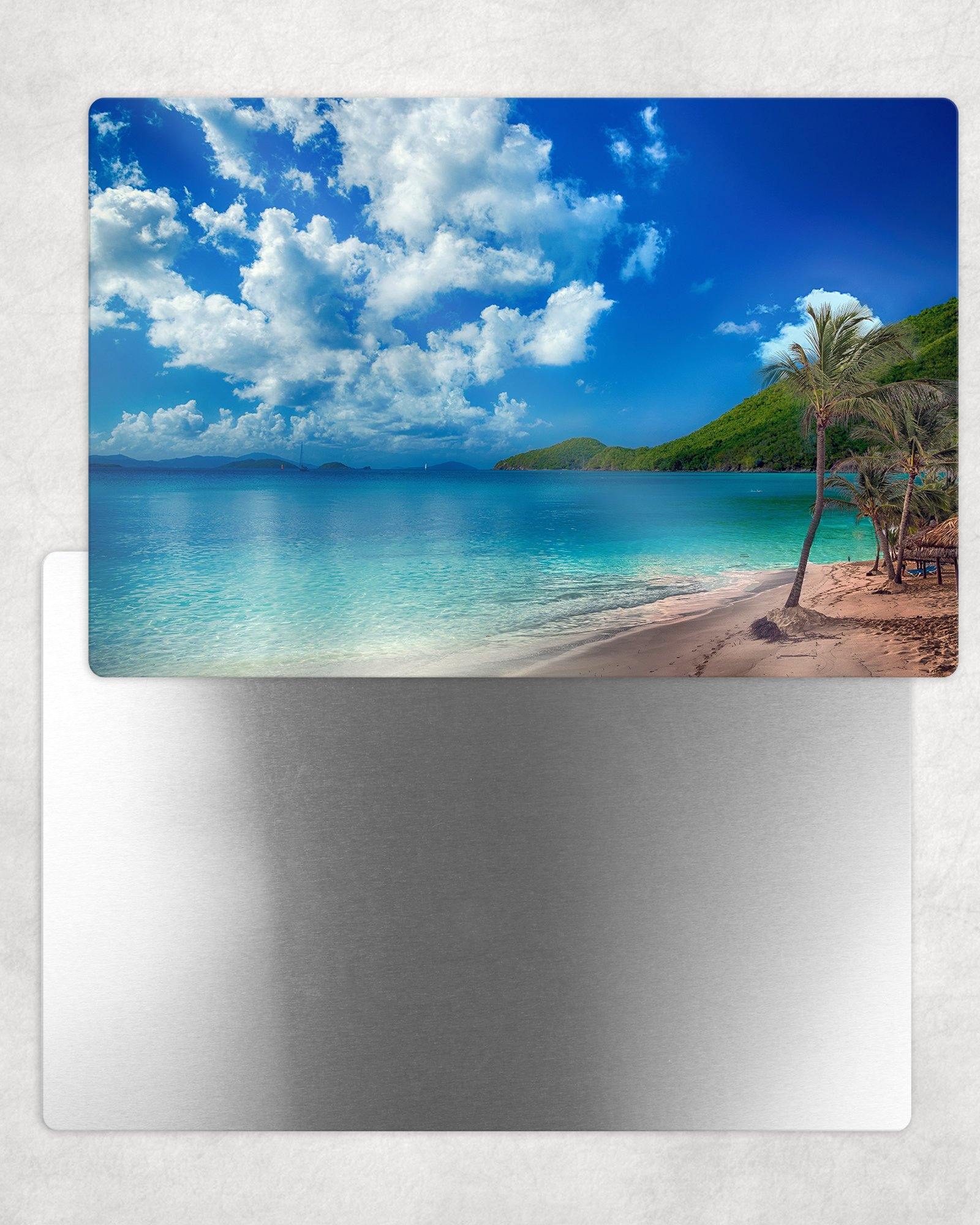 Serene Tropical Beach Metal Photo Panel - 8x12 or 12x18 - Schoppix Gifts