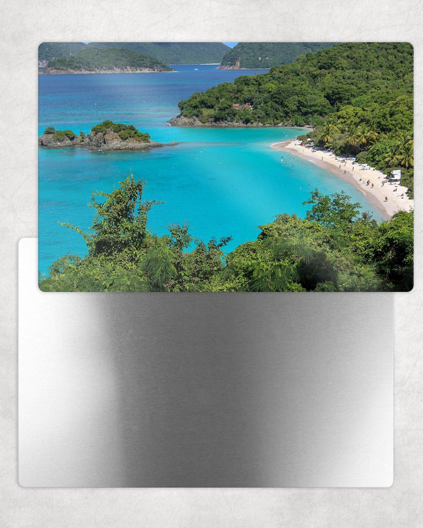 Tropical Beach Overlook Metal Photo Panel - 8x12 or 12x18 - Schoppix Gifts
