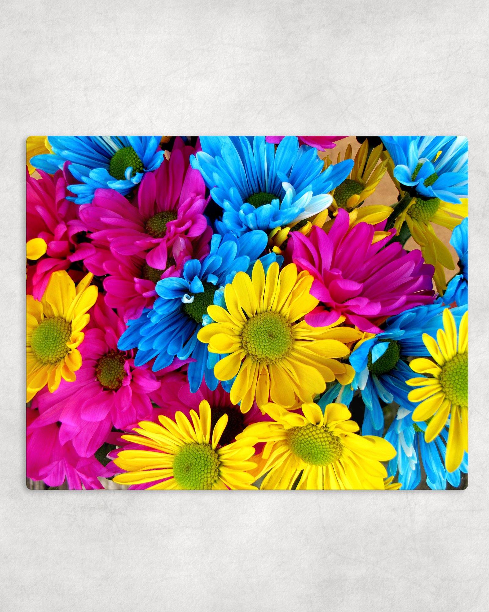 Colorful Daisies Metal Photo Panel - 8x10 - Schoppix Gifts