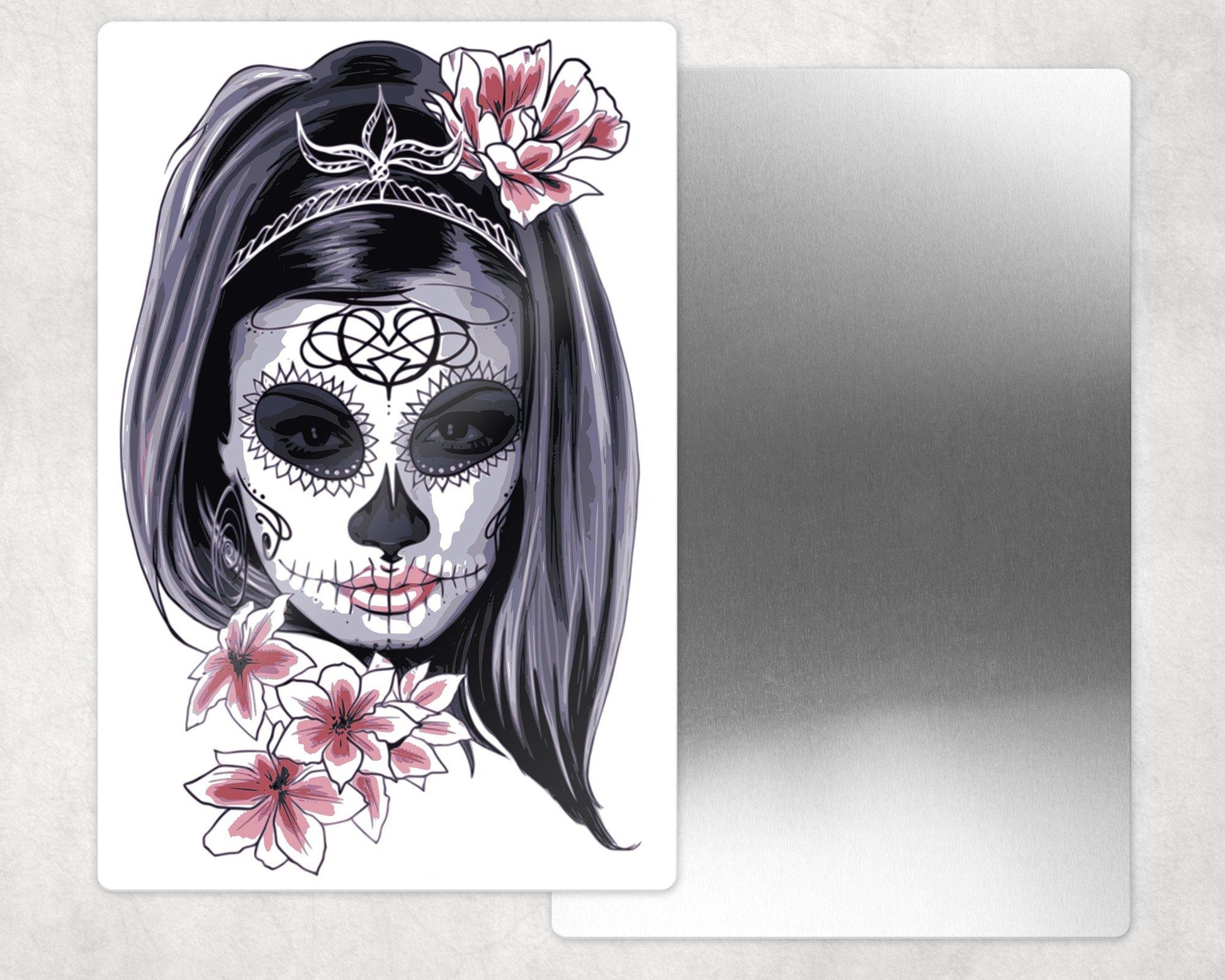Day of the Dead Art Metal Photo Panel - 8x12 or 12x18 - Schoppix Gifts