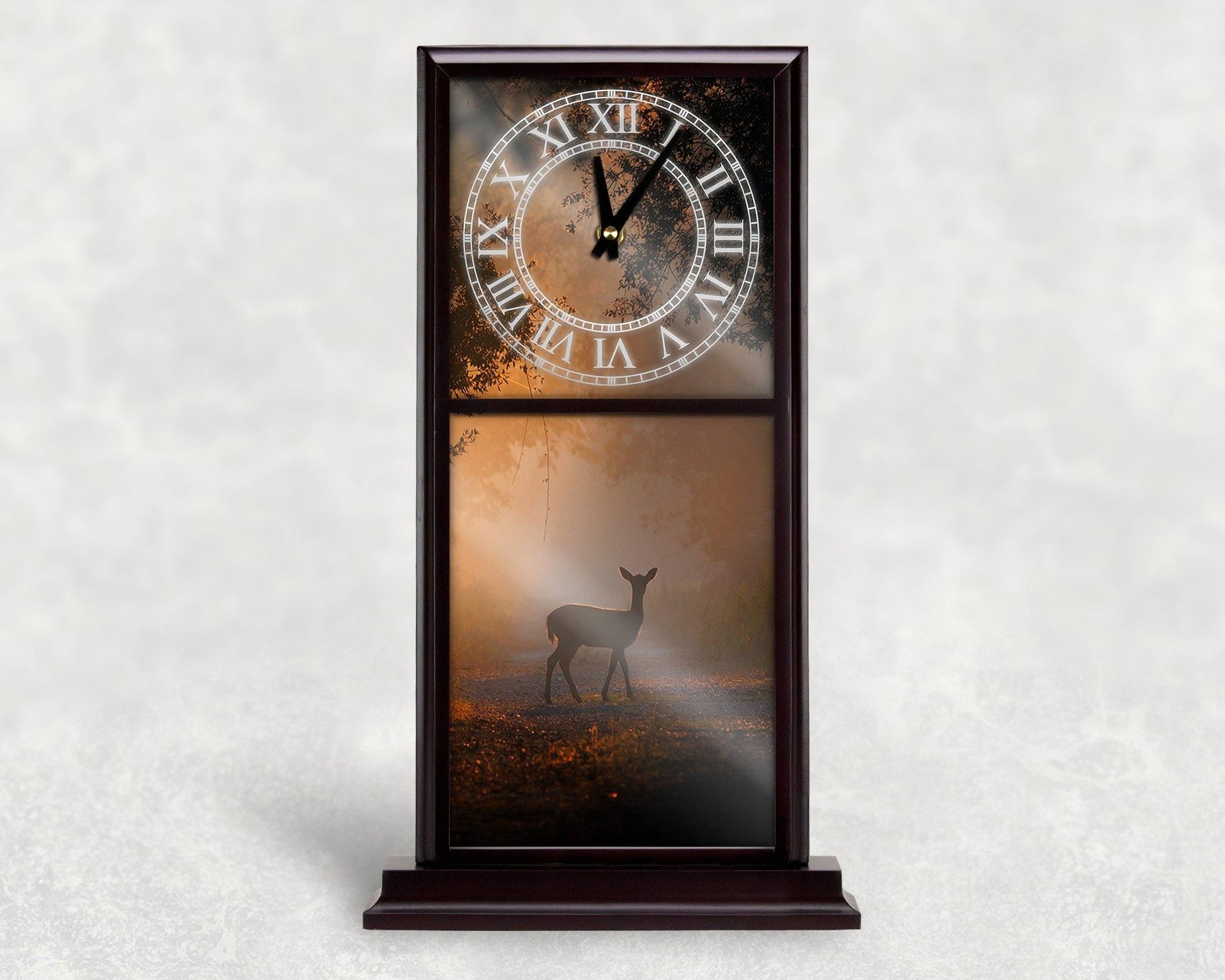 Deer in the Mist Art Mantle Clock - Schoppix Gifts