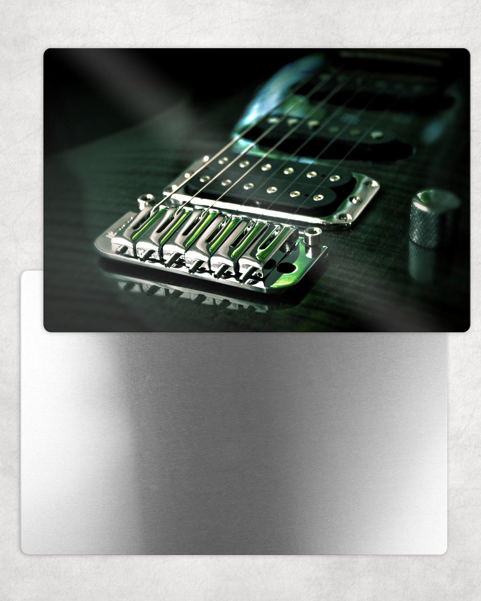 Black Electric Guitar Metal Photo Panel - 8x12 or 12x18 - Schoppix Gifts