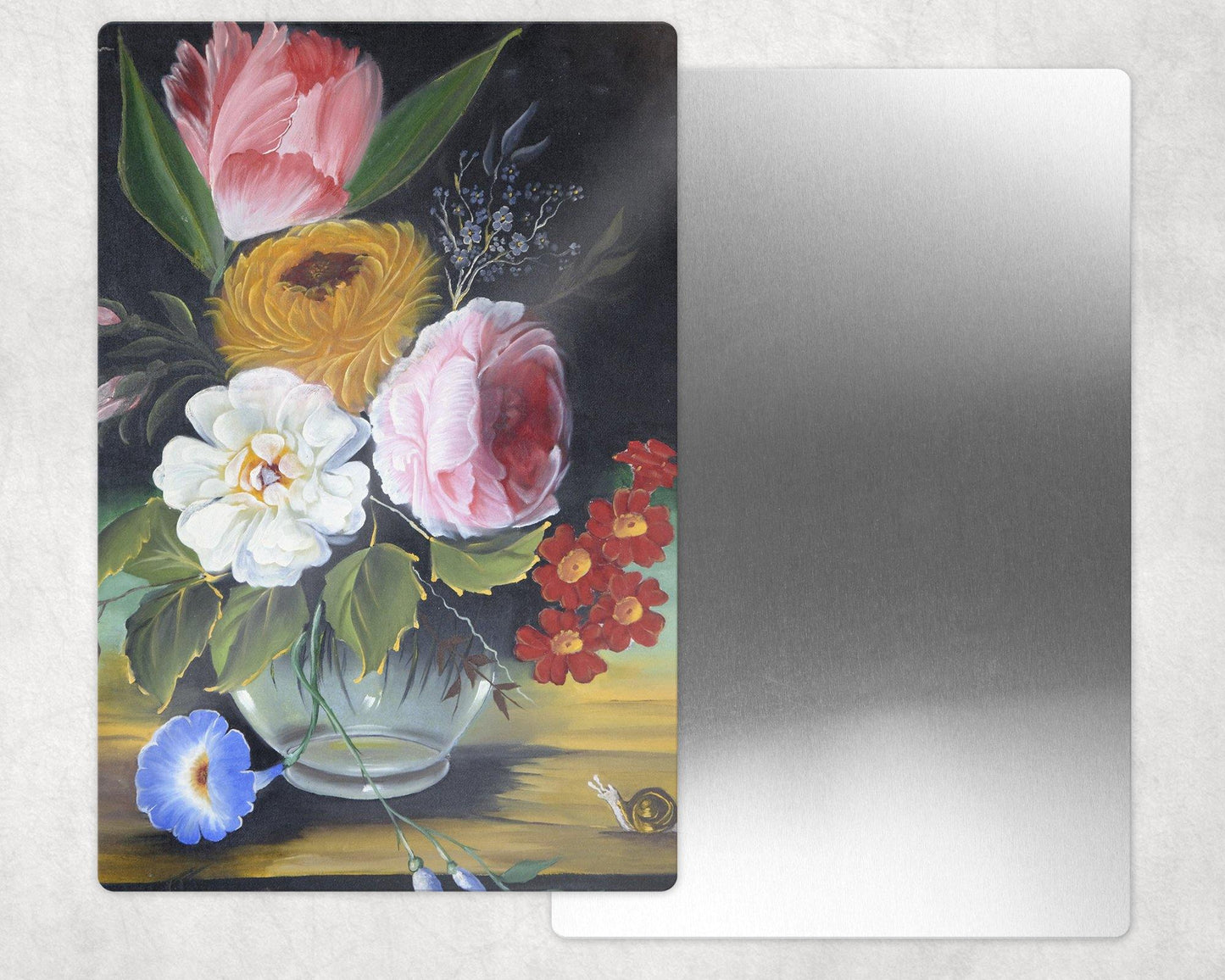 Flowers Still Life Metal Photo Panel - 8x12 or 12x18 - Schoppix Gifts