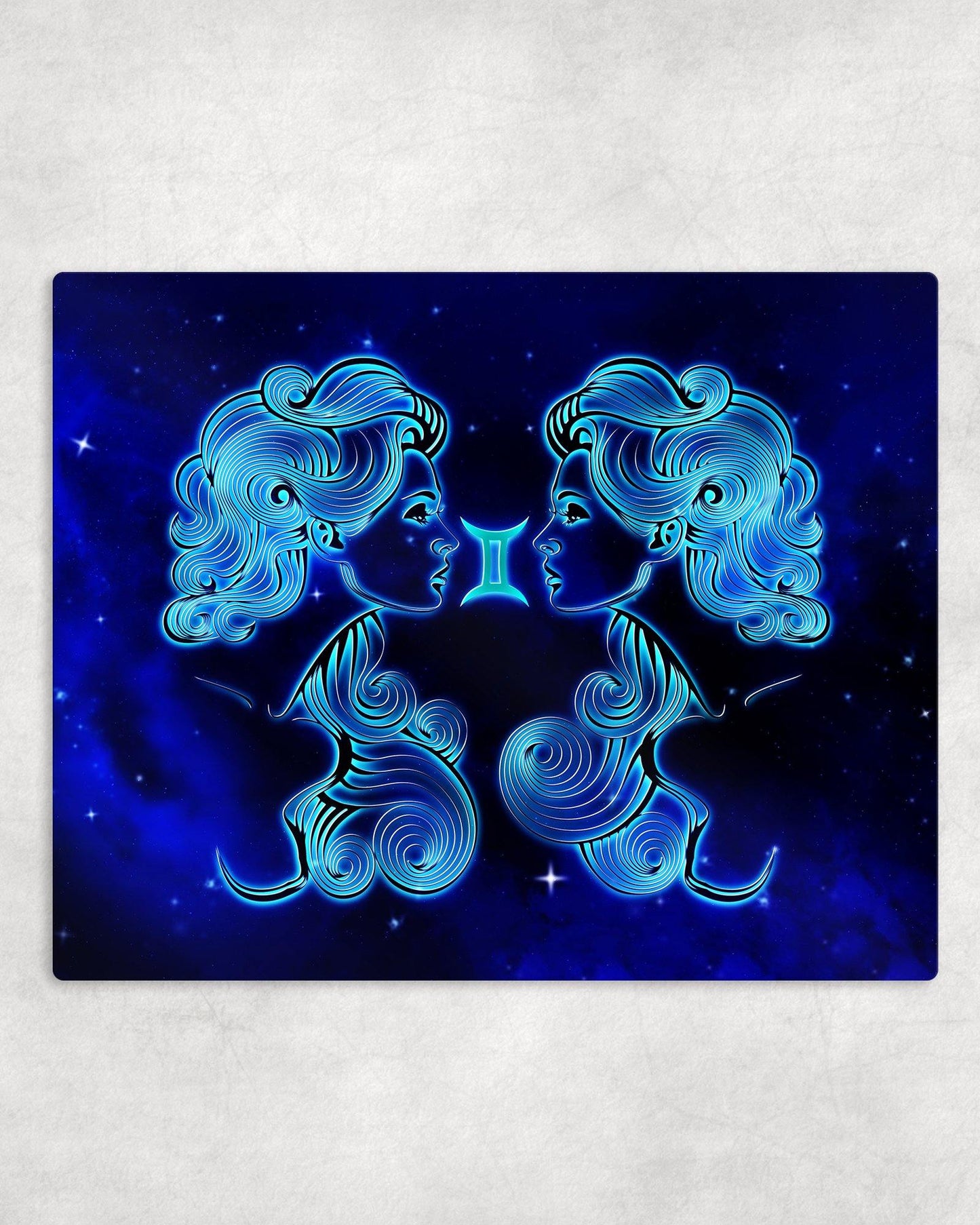 Zodiac Gemini Metal Photo Panel - 8x10 - Schoppix Gifts