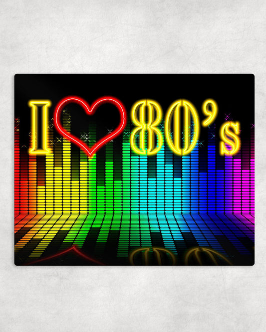 I Love the 80s Metal Photo Panel - 8x10 - Schoppix Gifts