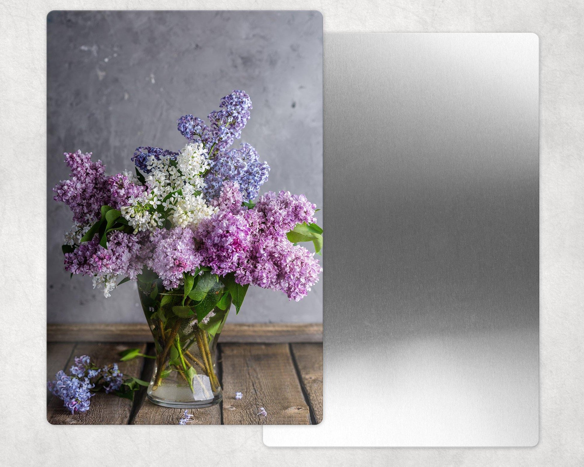 Lilac Bouquet Metal Photo Panel - 8x12 or 12x18 - Schoppix Gifts