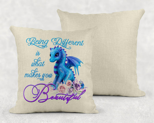 Being Different Cute Dragon Linen Pillow Sham - Schoppix Gifts