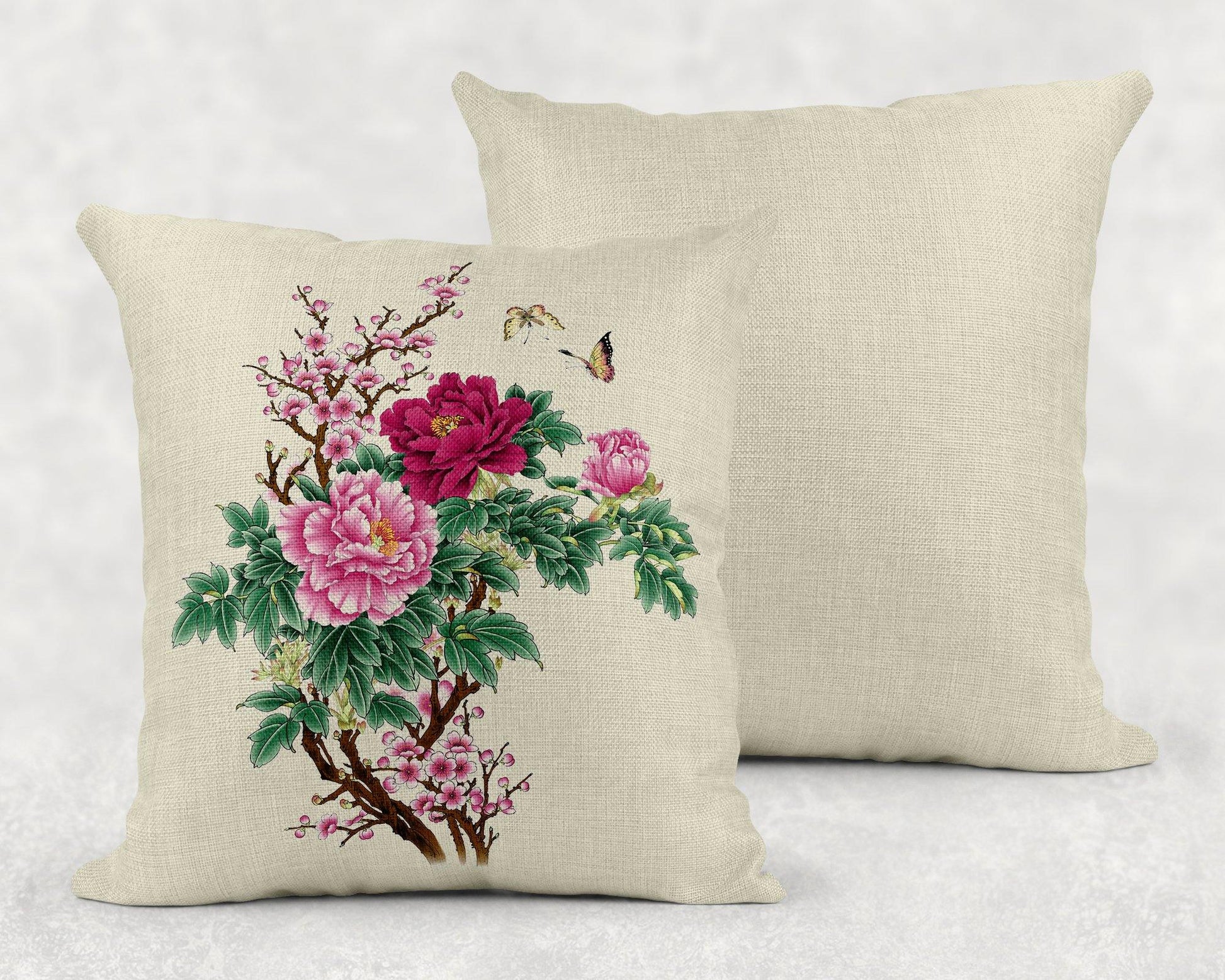 Butterfly Bush Linen Pillow Sham - Schoppix Gifts