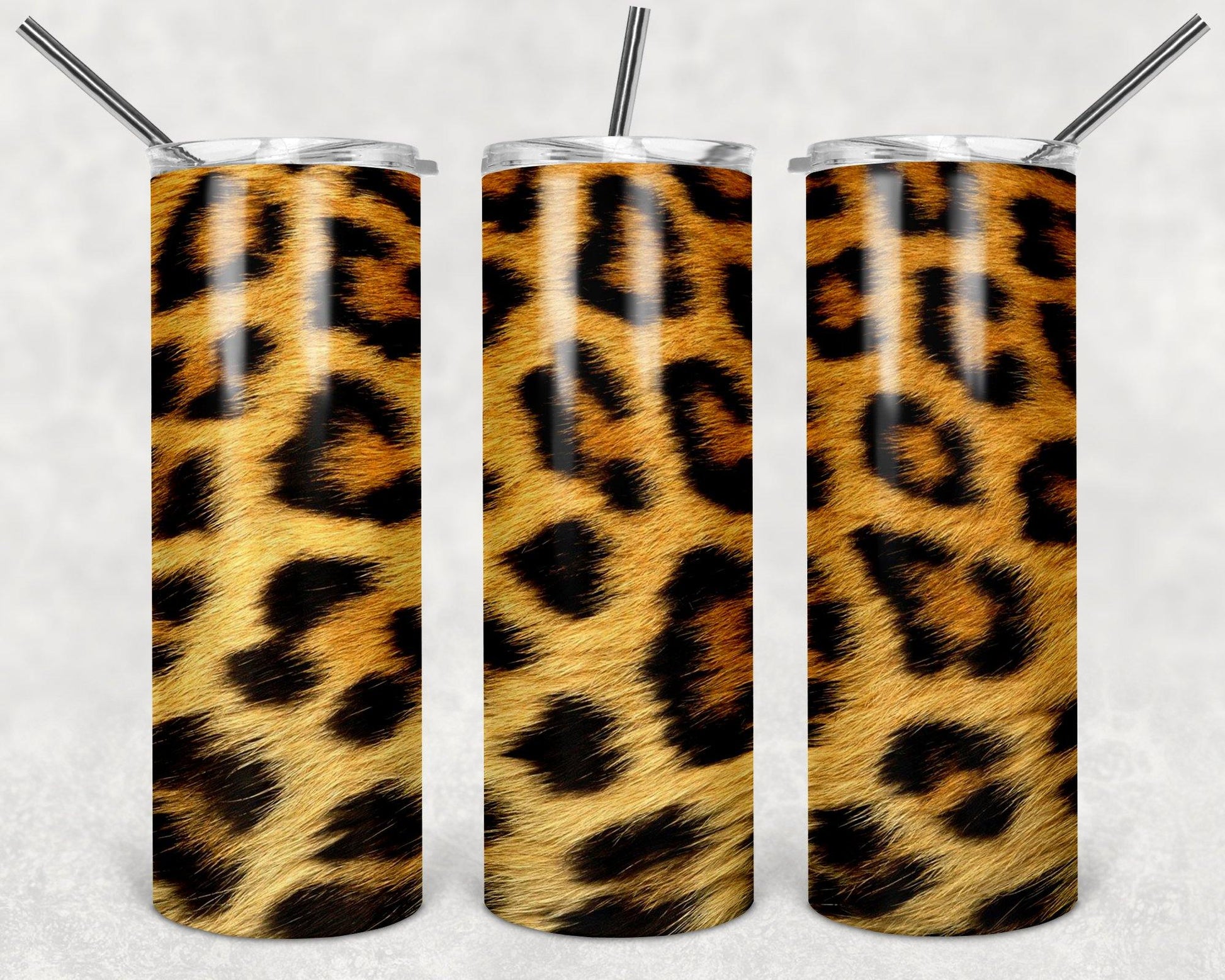 Leopard Print 20oz Stainless Steel Tumbler - Schoppix Gifts