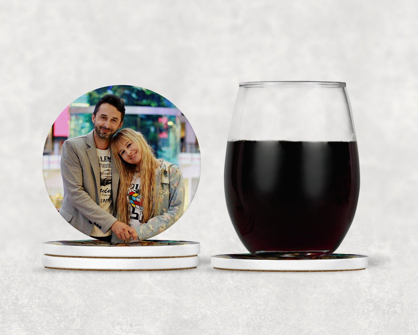 Create Your Own Round Drink Coaster-Set of 4- Available in 4 styles! - Schoppix Gifts