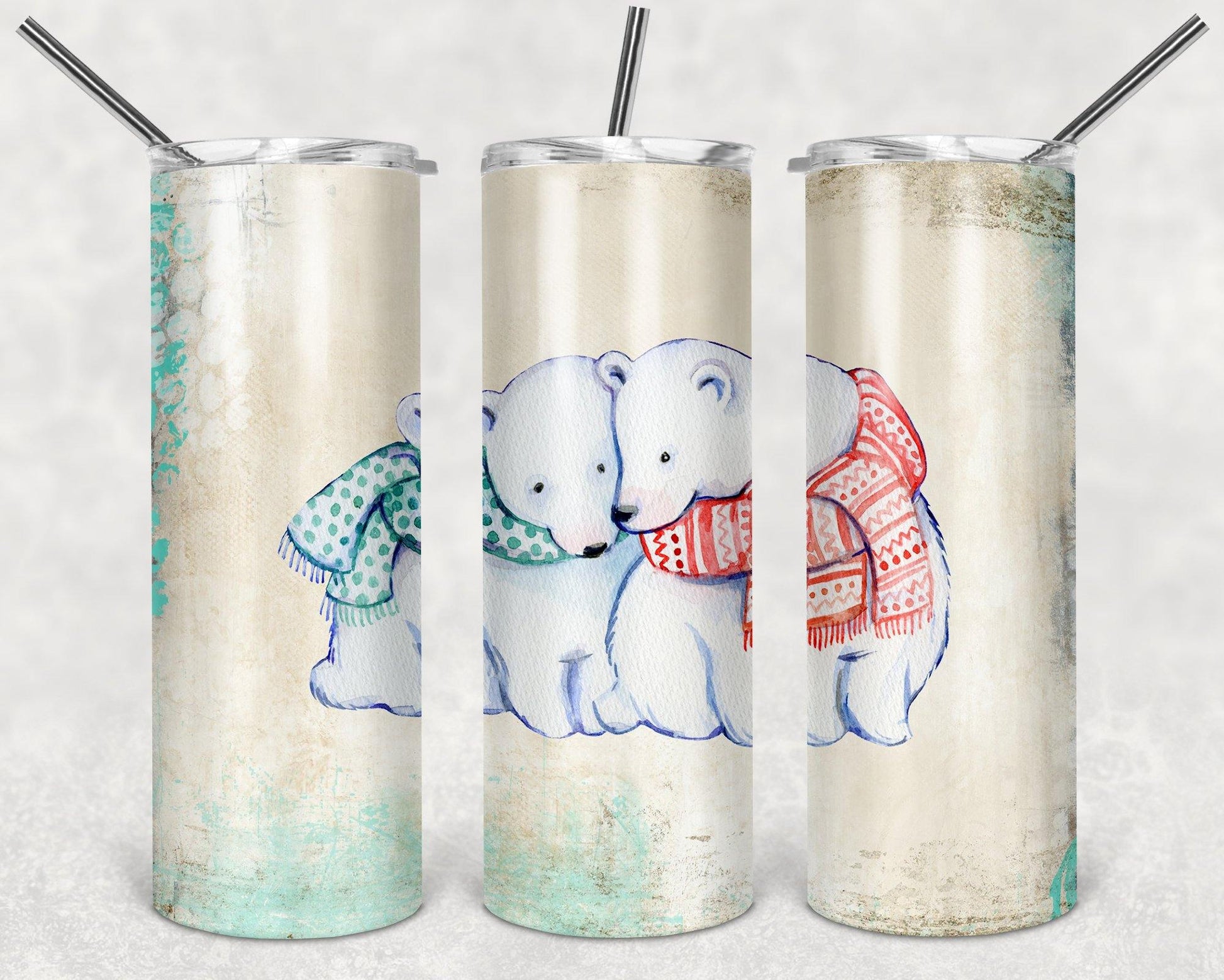 Cute Holiday Animals 20oz Stainless Steel Tumbler - Schoppix Gifts