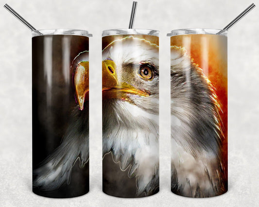 Bald Eagle Art 20oz Stainless Steel Tumbler - Schoppix Gifts