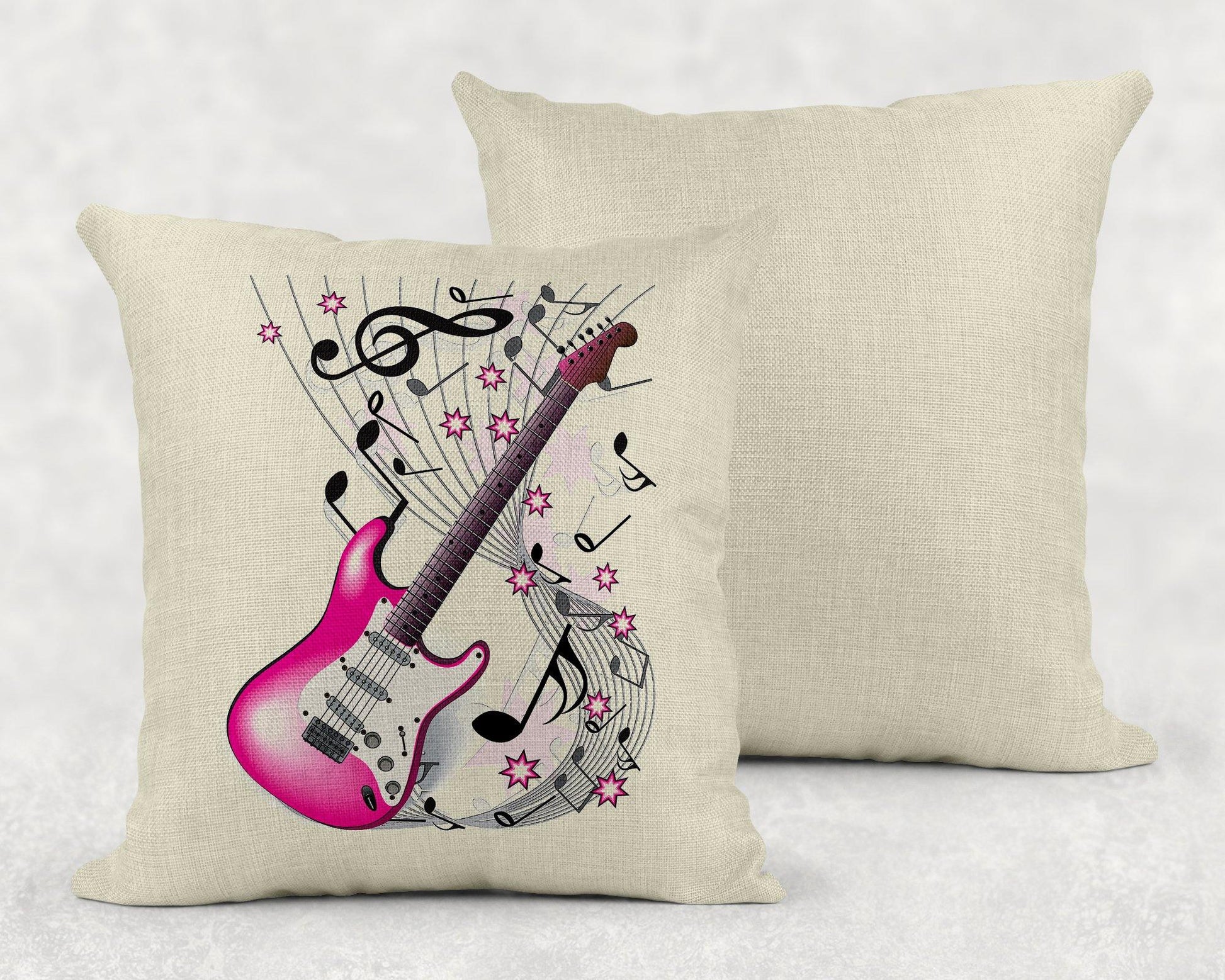 Electric Guitar Art Linen Pillow Sham - Schoppix Gifts