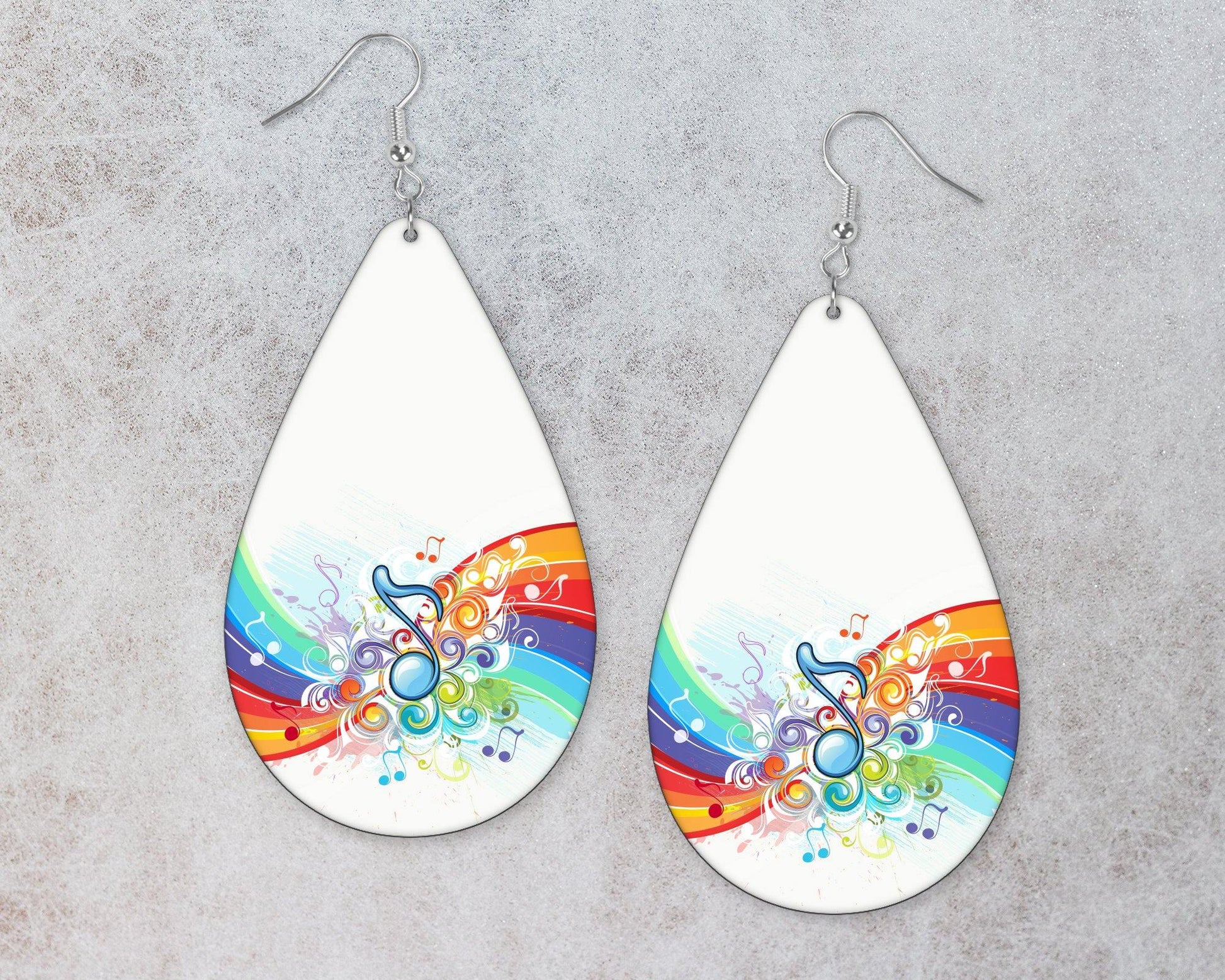 Music Notes Teardrop Earrings - Schoppix Gifts