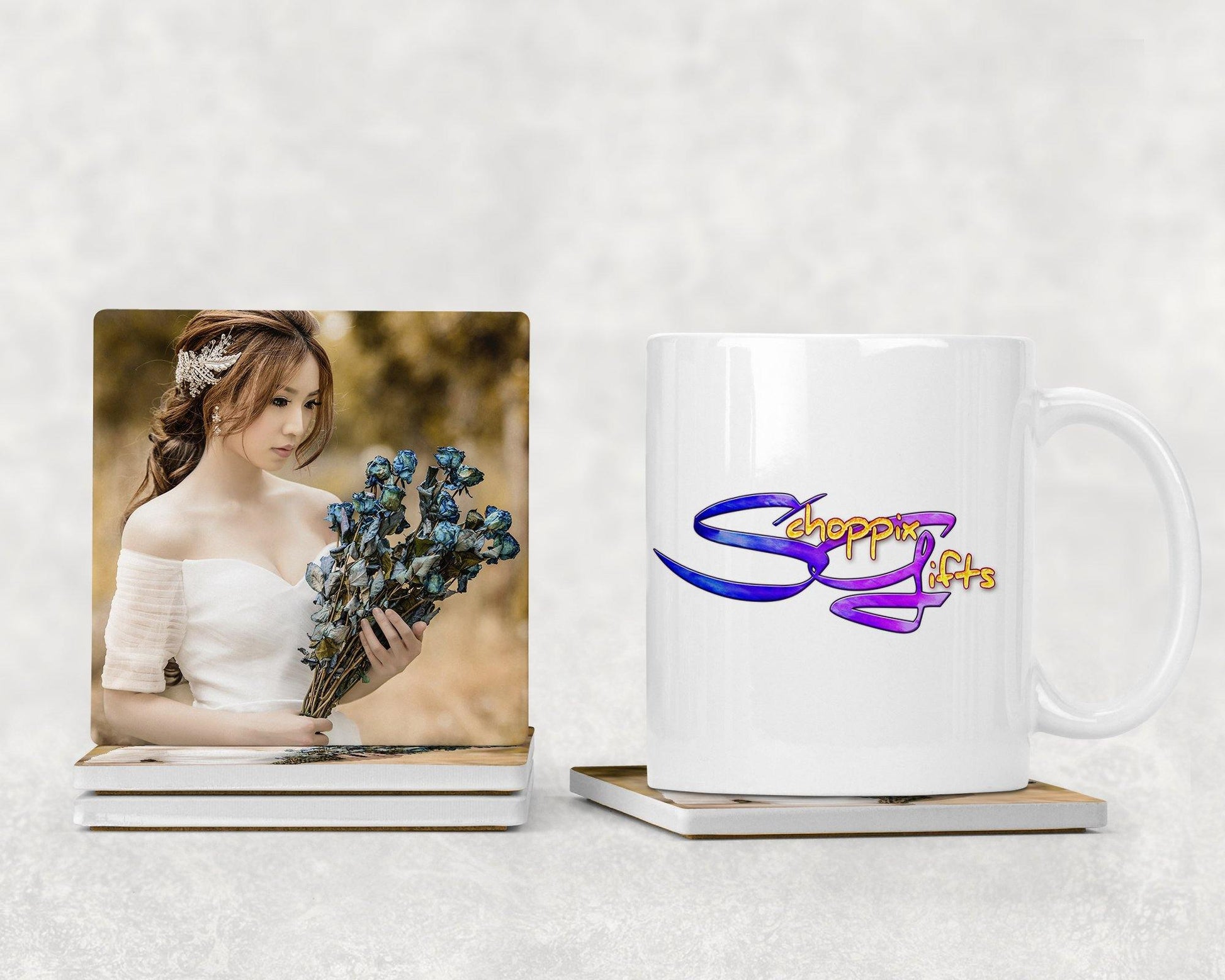 Create Your Own Square Drink Coaster-Set of 4- Available in 4 styles! - Schoppix Gifts