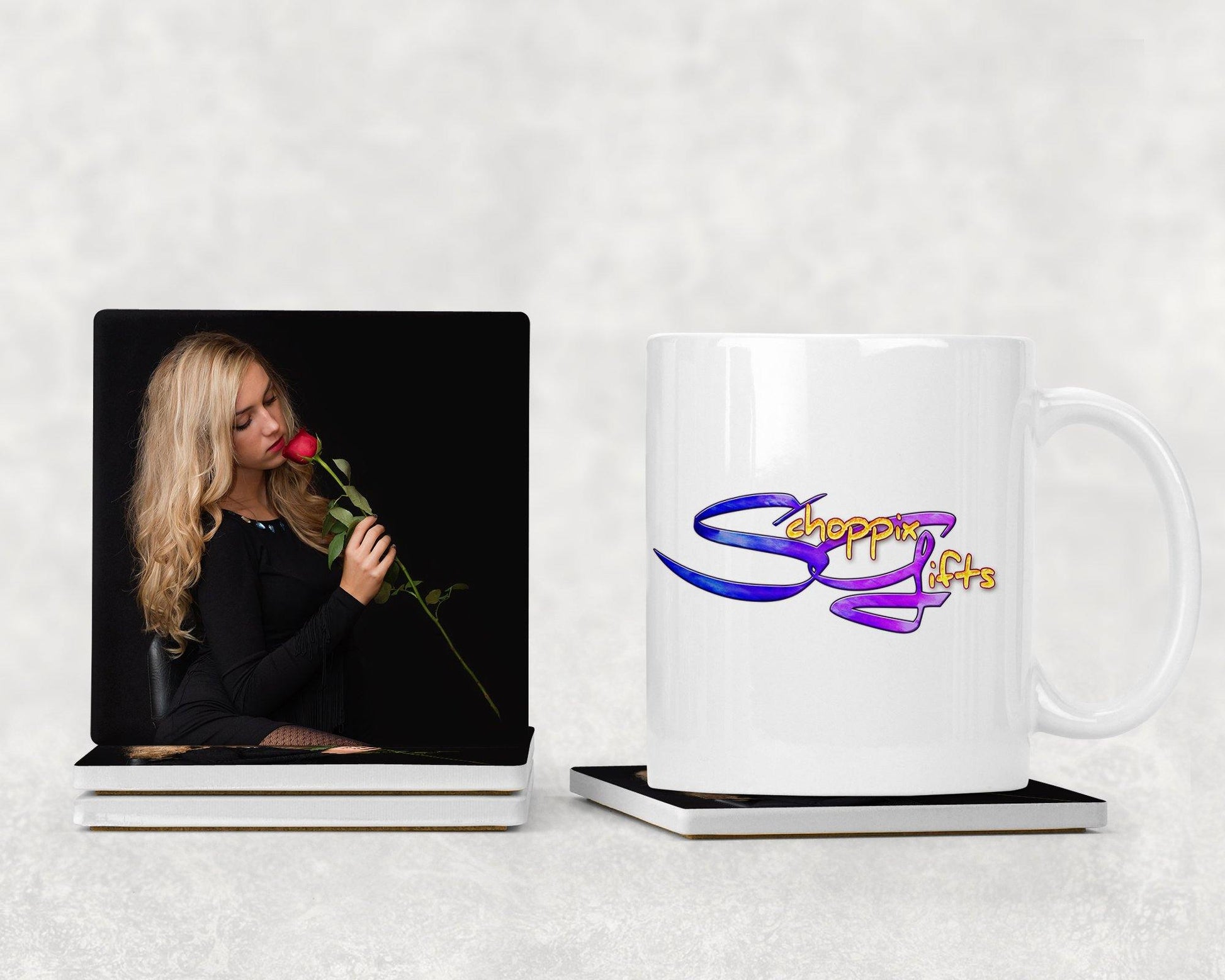 Create Your Own Square Drink Coaster-Set of 4- Available in 4 styles! - Schoppix Gifts