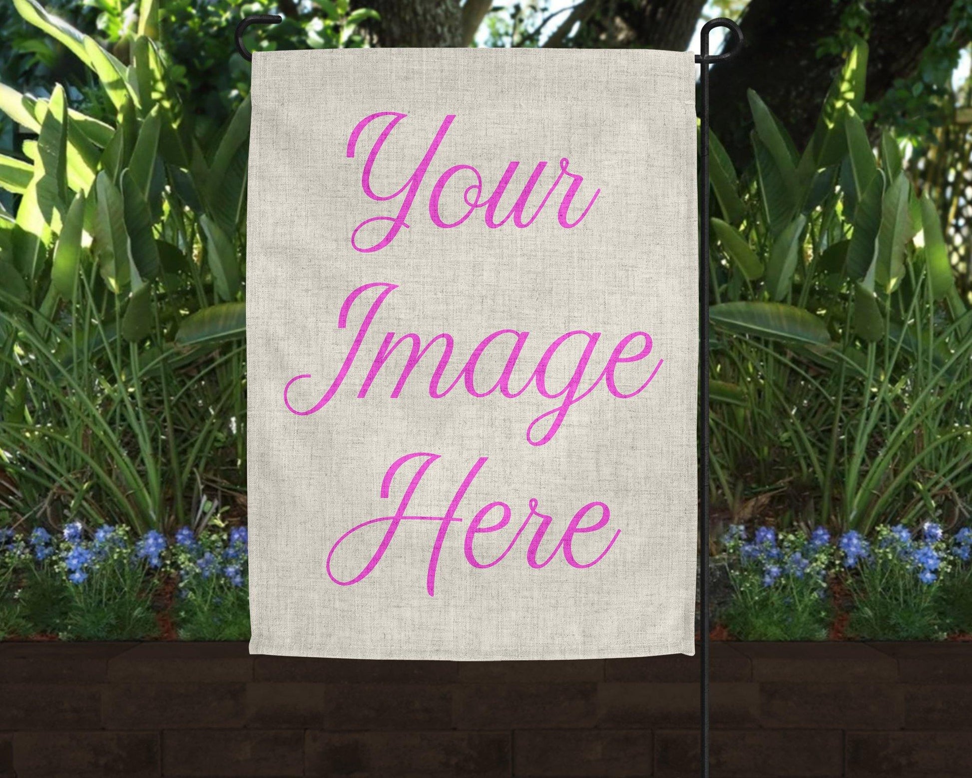 Create Your Own Linen Garden Flag - Schoppix Gifts