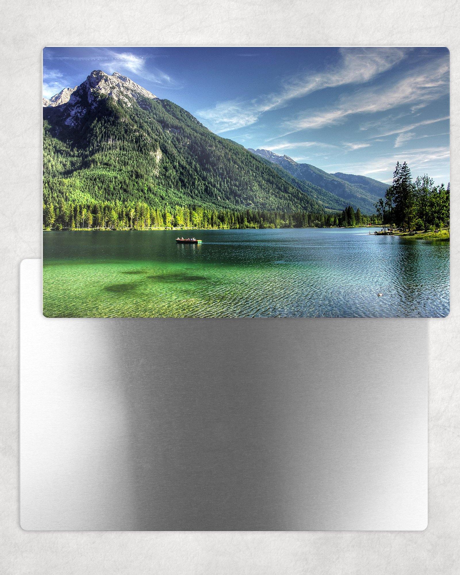Mountain Lake Metal Photo Panel - 8x12 or 12x18 - Schoppix Gifts
