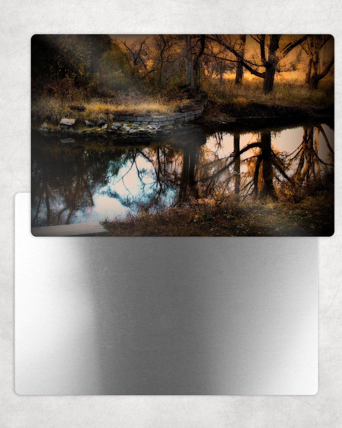 Autumn Reflections Metal Photo Panel - 8x12 or 12x18 - Schoppix Gifts