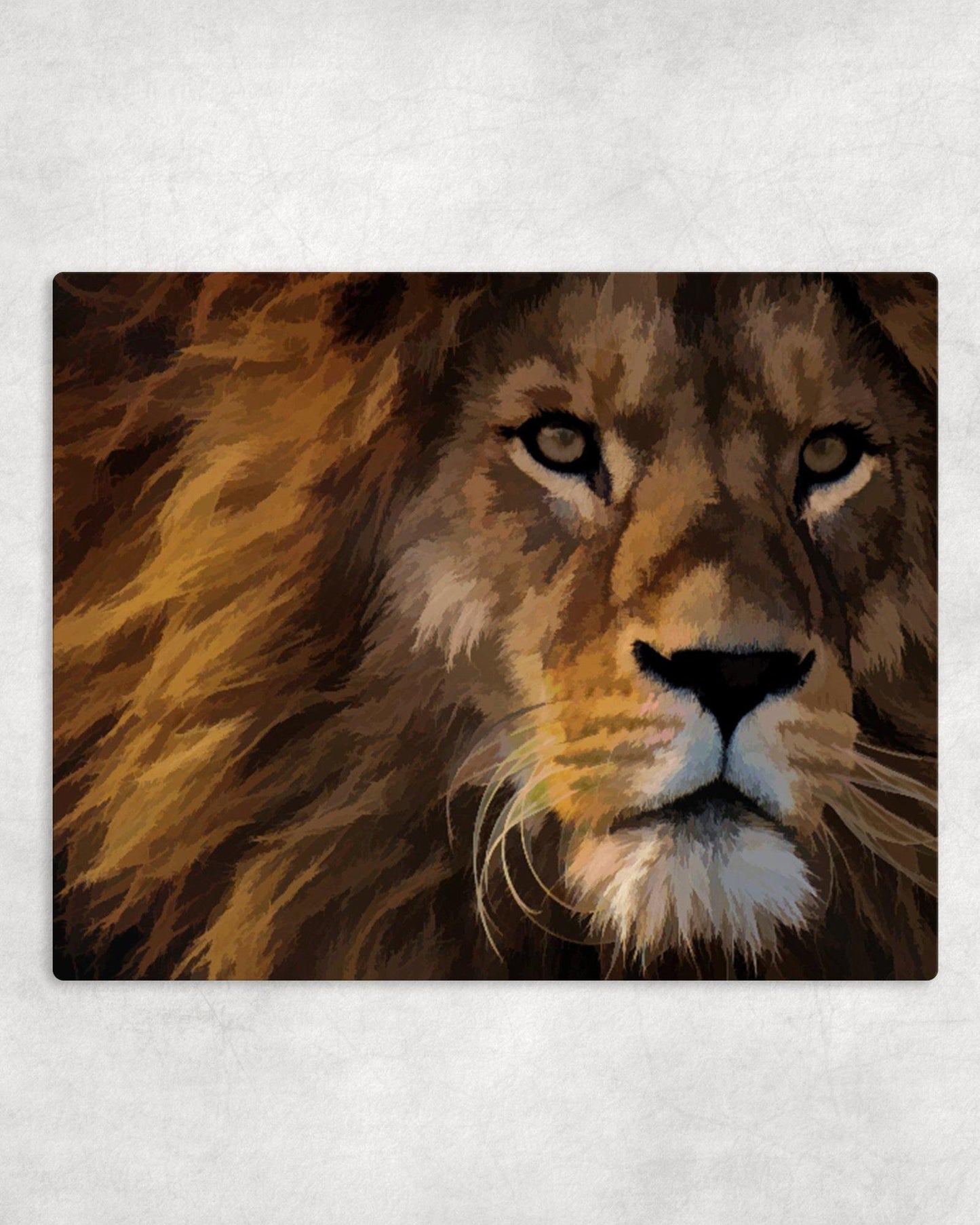 Lion Portrait Metal Photo Panel - 8x10 - Schoppix Gifts