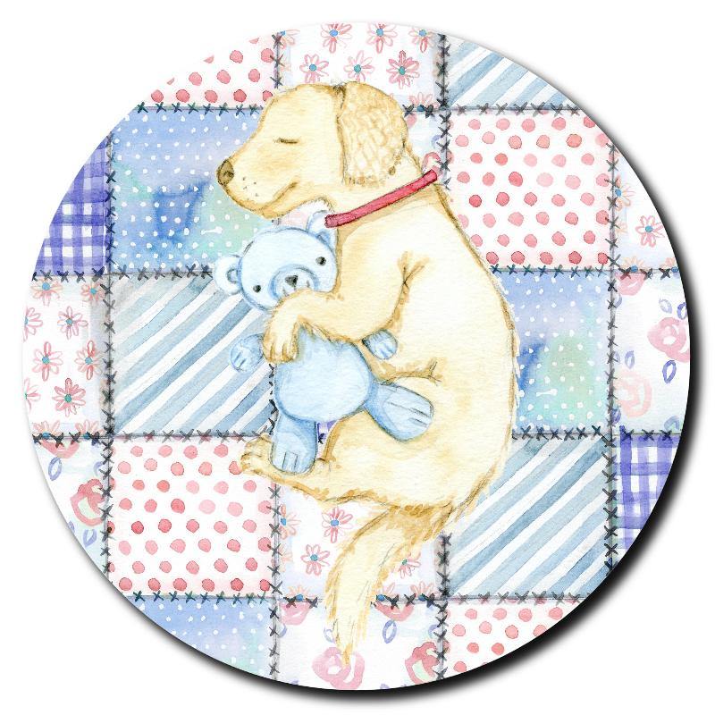Adorable Napping Puppy Art Drink Coasters - Schoppix Gifts