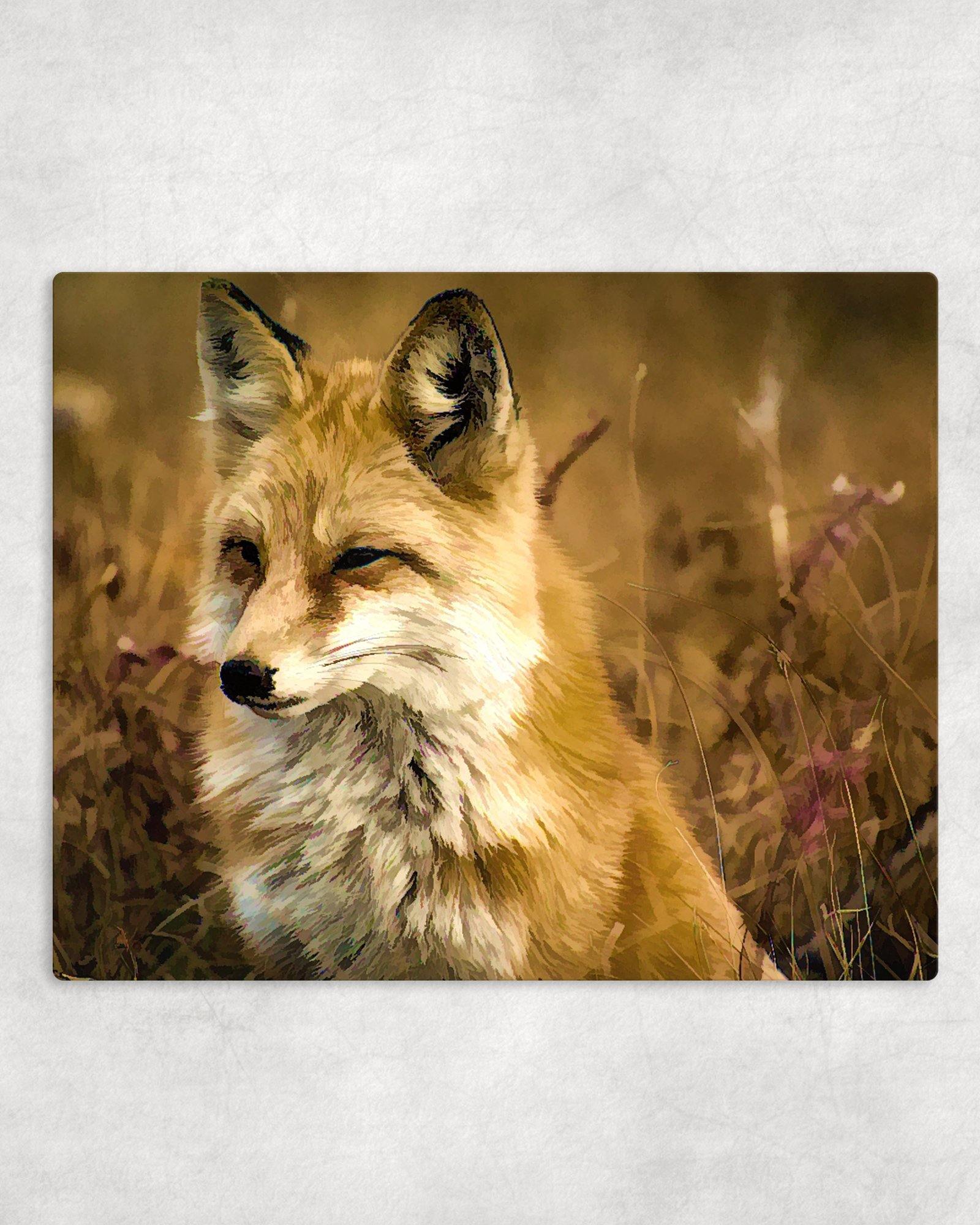 Red Fox Metal Photo Panel - 8x10 - Schoppix Gifts