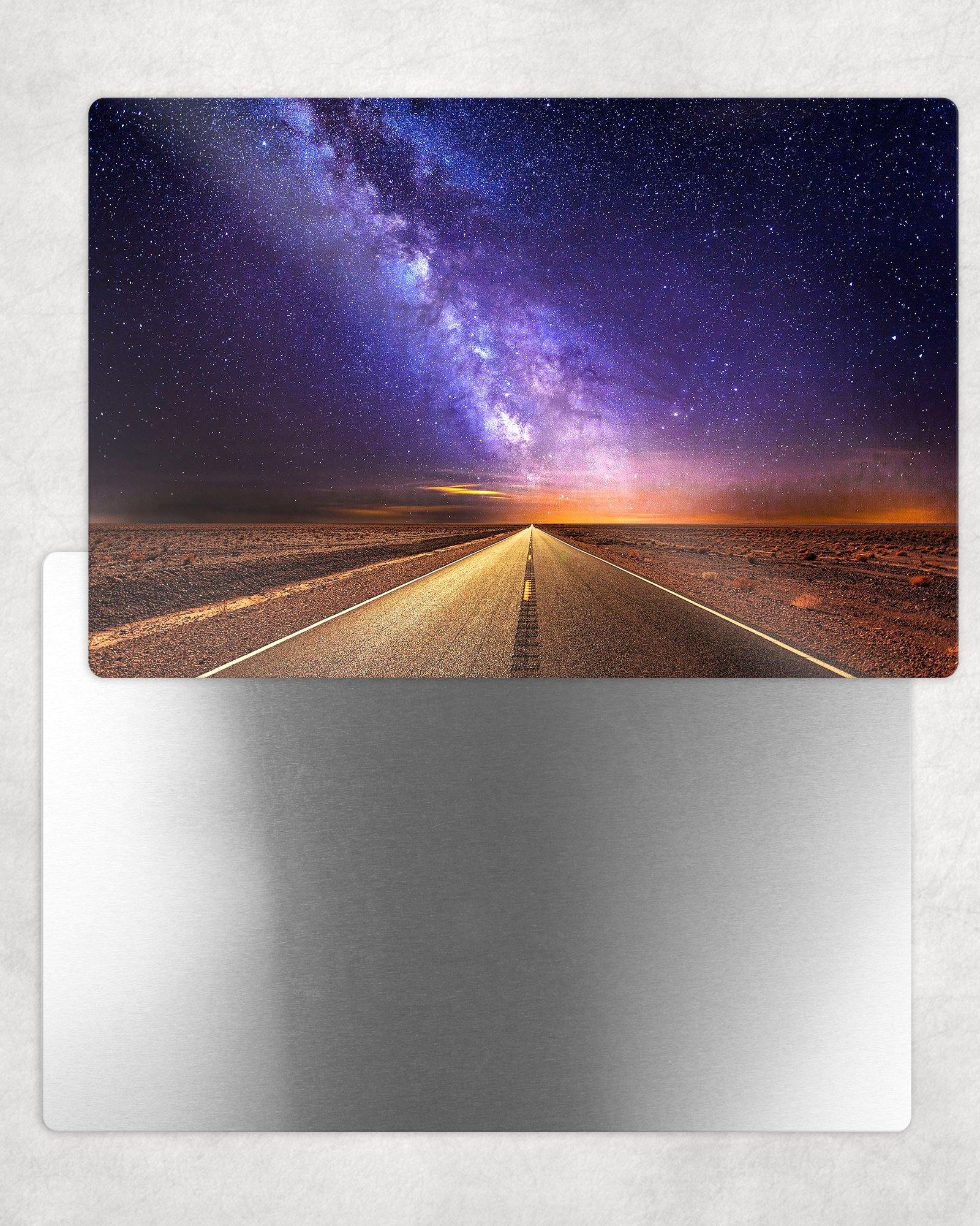 Road to Nowhere Nighttime Metal Photo Panel - 8x12 or 12x18 - Schoppix Gifts
