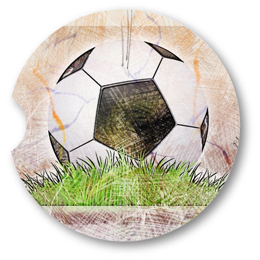 Soccer Mom Flag Steel Tumbler with Free Matching Sandstone Car Coasters - Schoppix Gifts