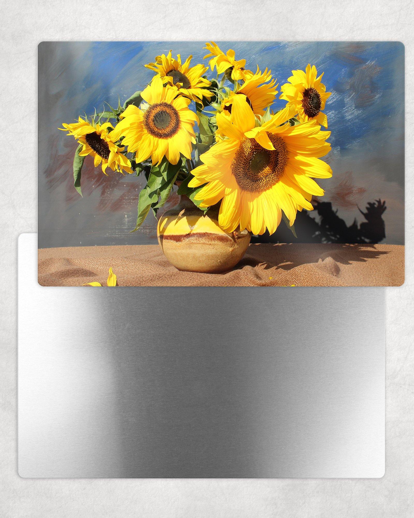 Sunflowers in Vase Still Life Photo Panel - 8x12 or 12x18 - Schoppix Gifts