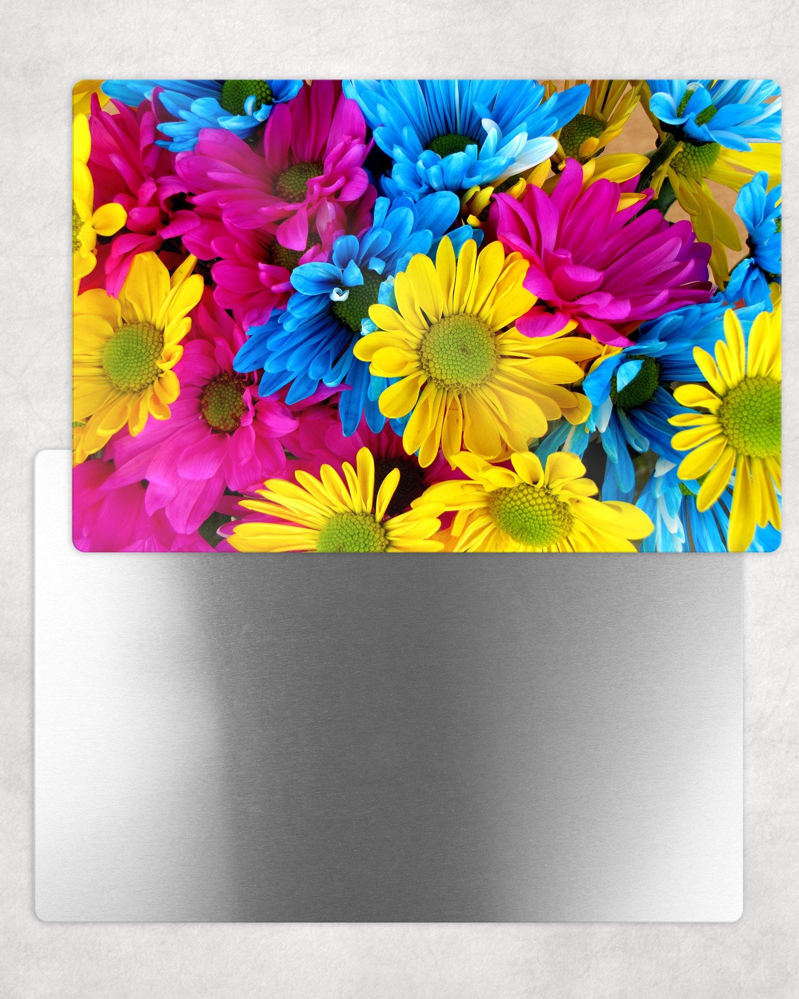 Colorful Daisy Cluster Metal Photo Panel - 8x12 or 12x18 - Schoppix Gifts