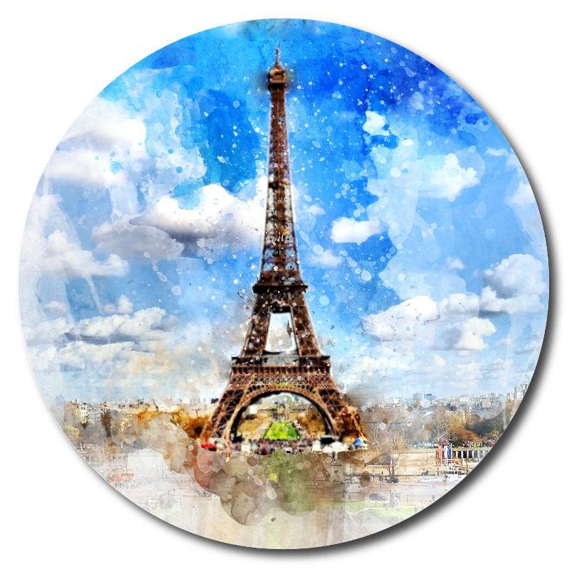 Watercolor Style Paris/Eiffel Tower Art Drink Coasters - Schoppix Gifts