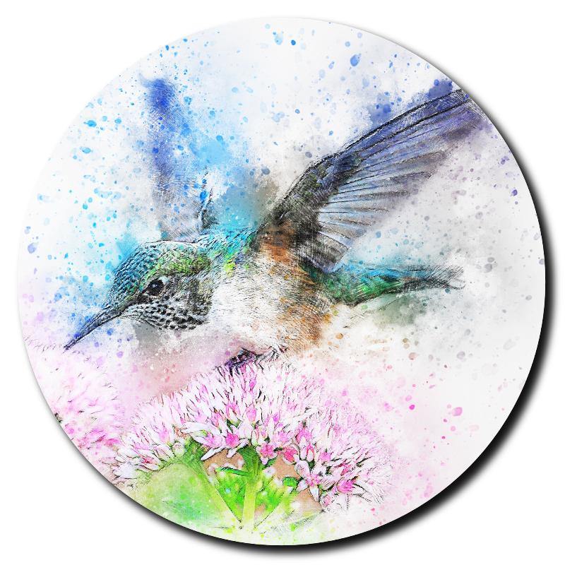 Watercolor Style Hummingbird Art Drink Coasters - Schoppix Gifts