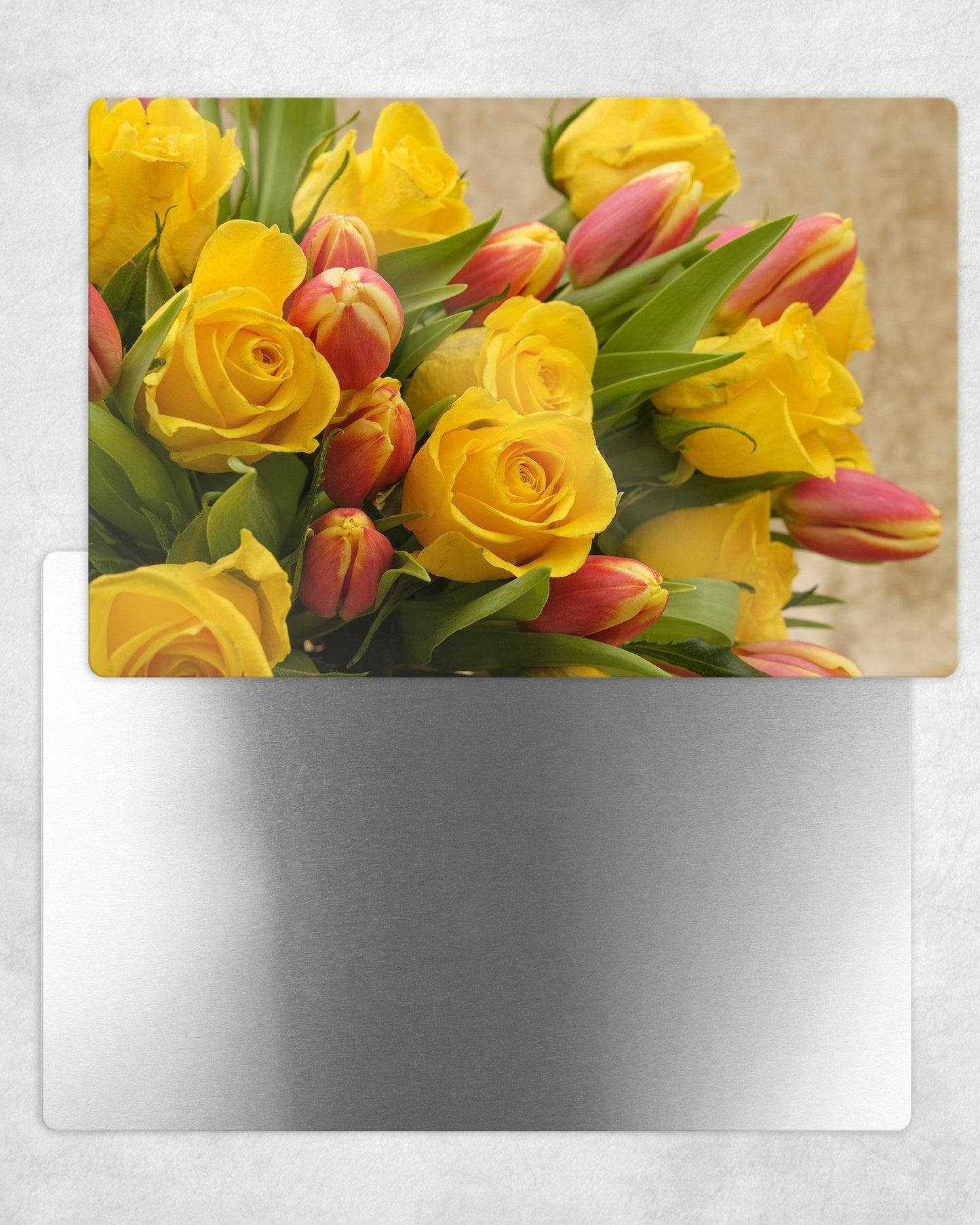 Yellow Roses Bouquet Metal Photo Panel - 8x12 or 12x18 - Schoppix Gifts