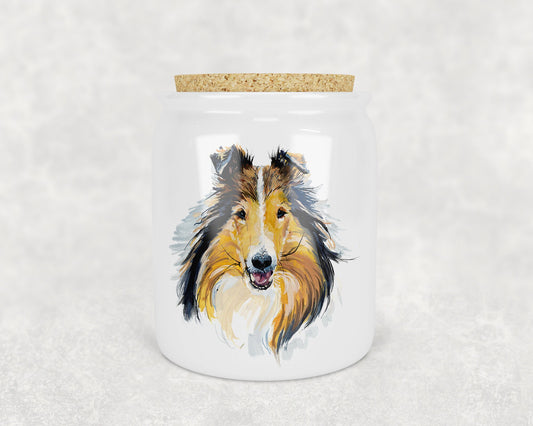 Collie Porcelain Treat Jar - Schoppix Gifts