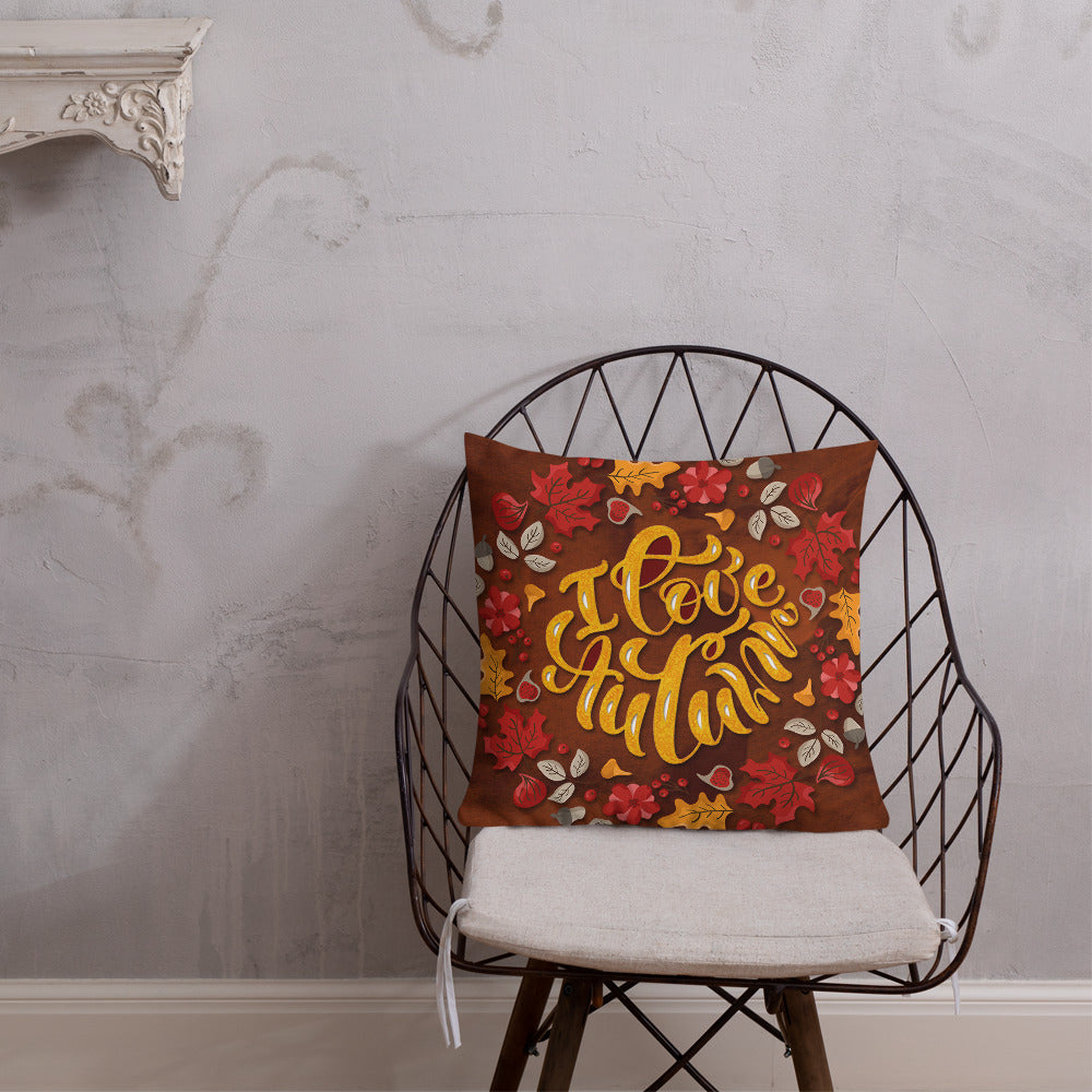 I Love Autumn Decorative Throw Pillows