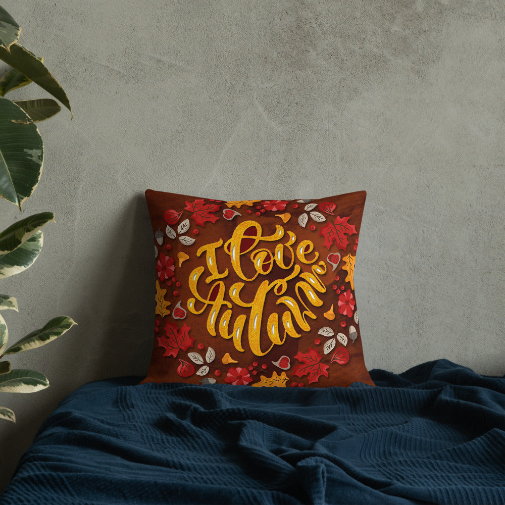 I Love Autumn Decorative Throw Pillows