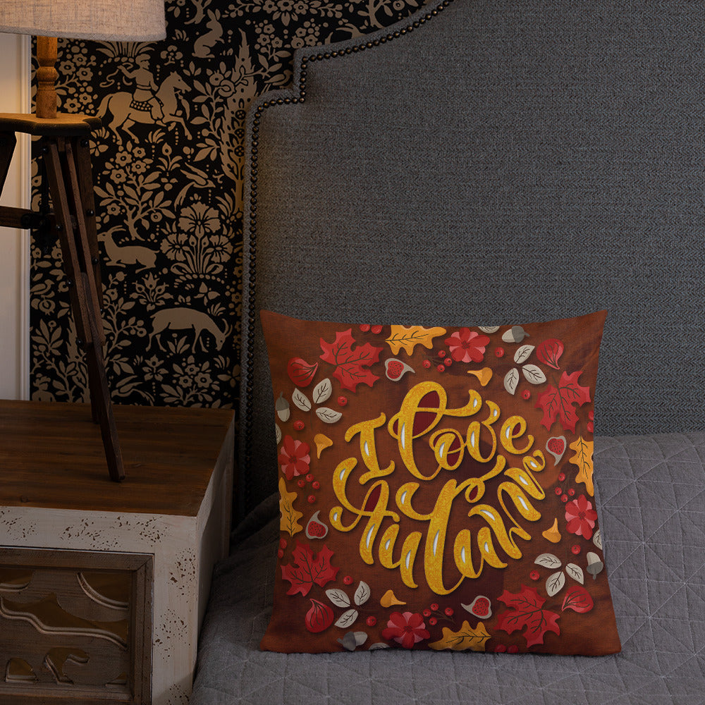 I Love Autumn Decorative Throw Pillows