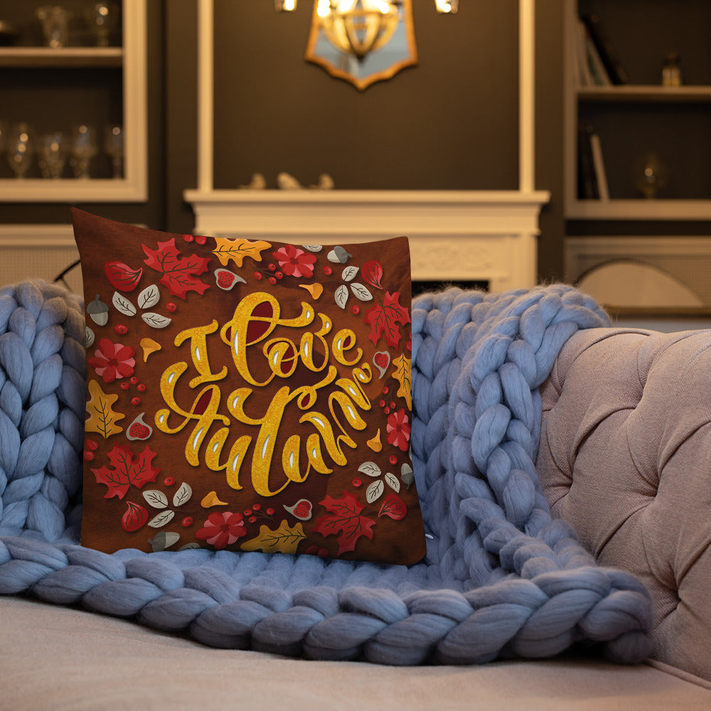I Love Autumn Decorative Throw Pillows