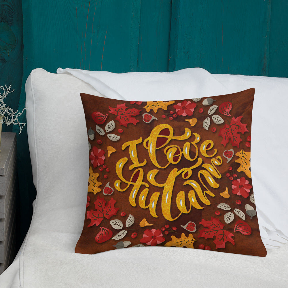 I Love Autumn Decorative Throw Pillows