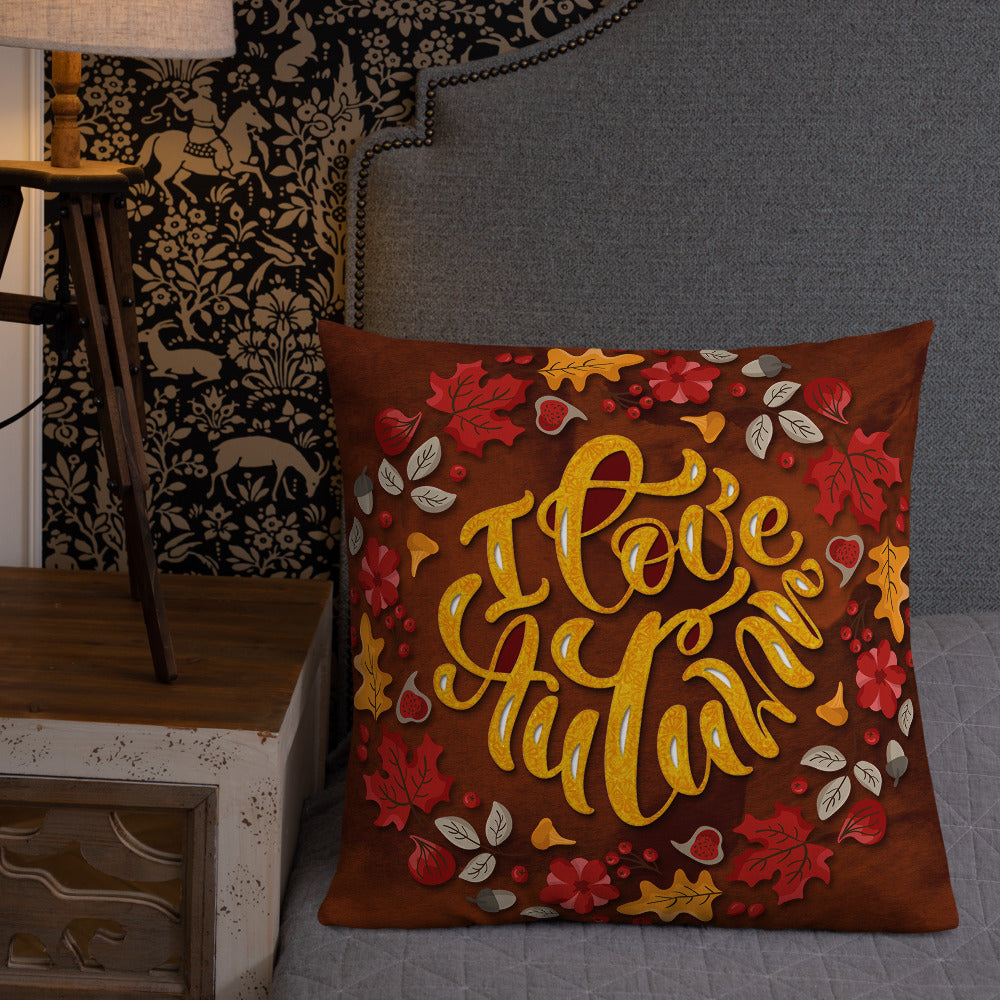 I Love Autumn Decorative Throw Pillows