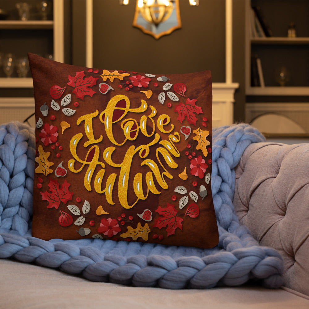 I Love Autumn Decorative Throw Pillows