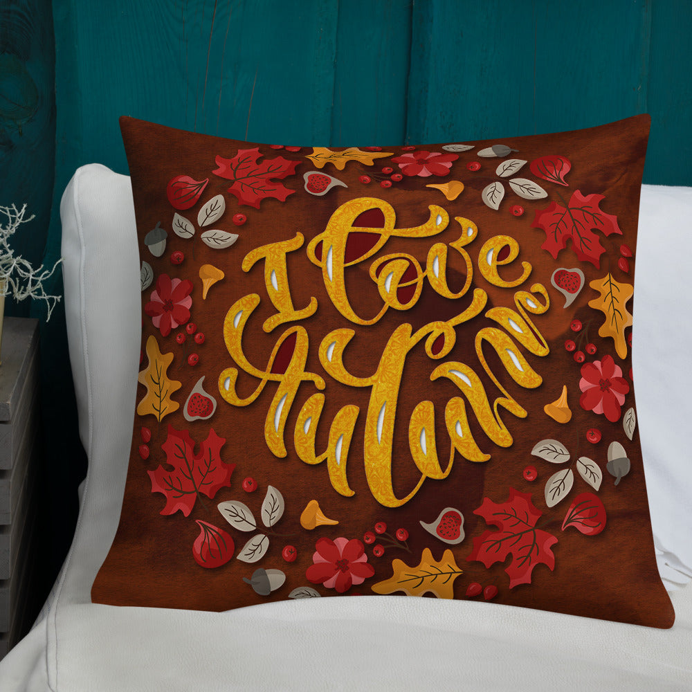 I Love Autumn Decorative Throw Pillows